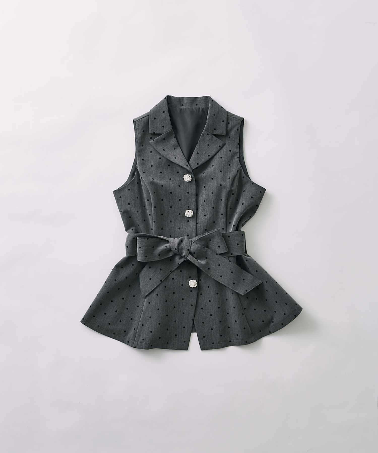 Belle Charme(ベルシャルム) Ribbon Belt Jacket