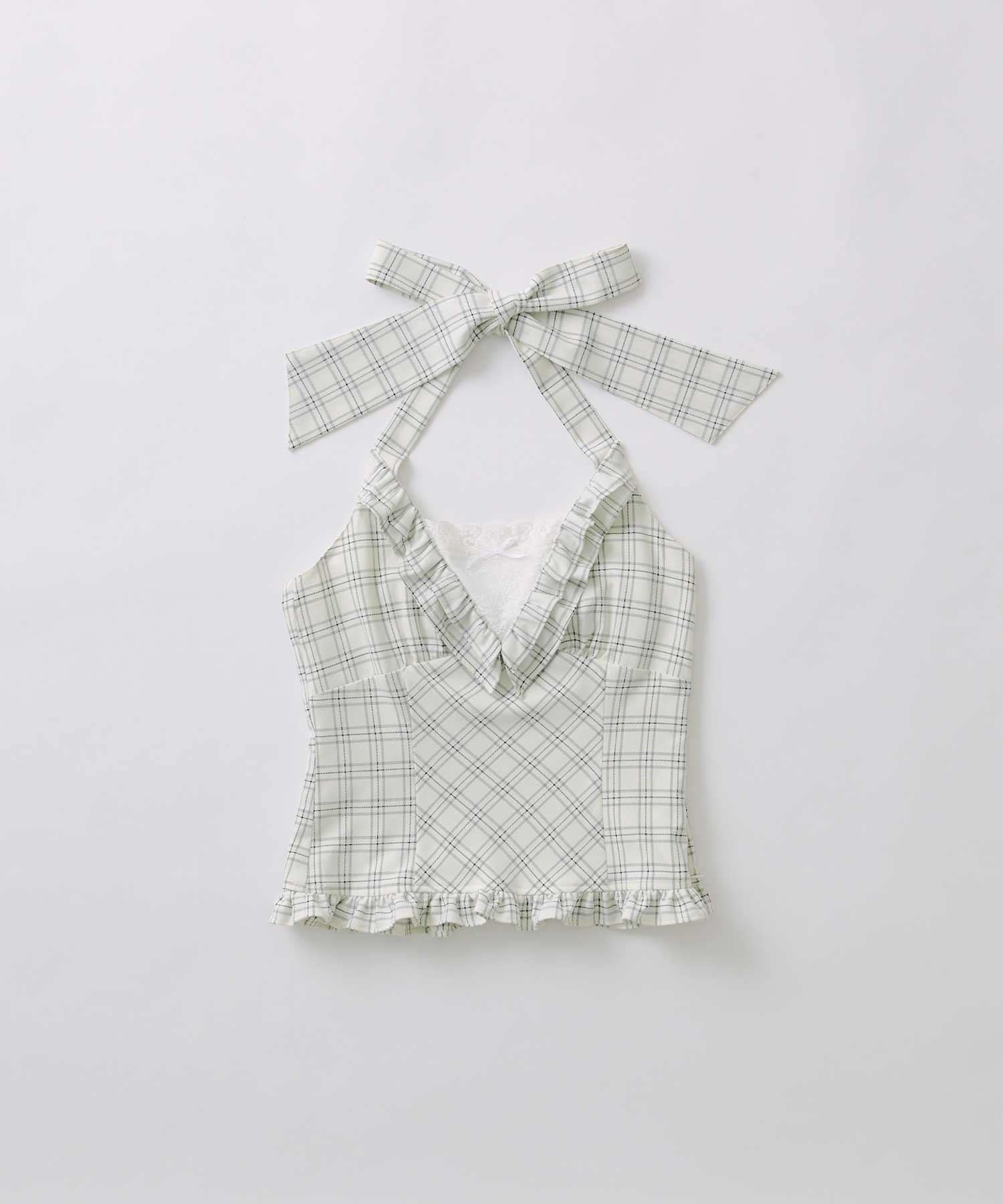 Belle Charme(ベルシャルム) Halter Neck Frill Tops