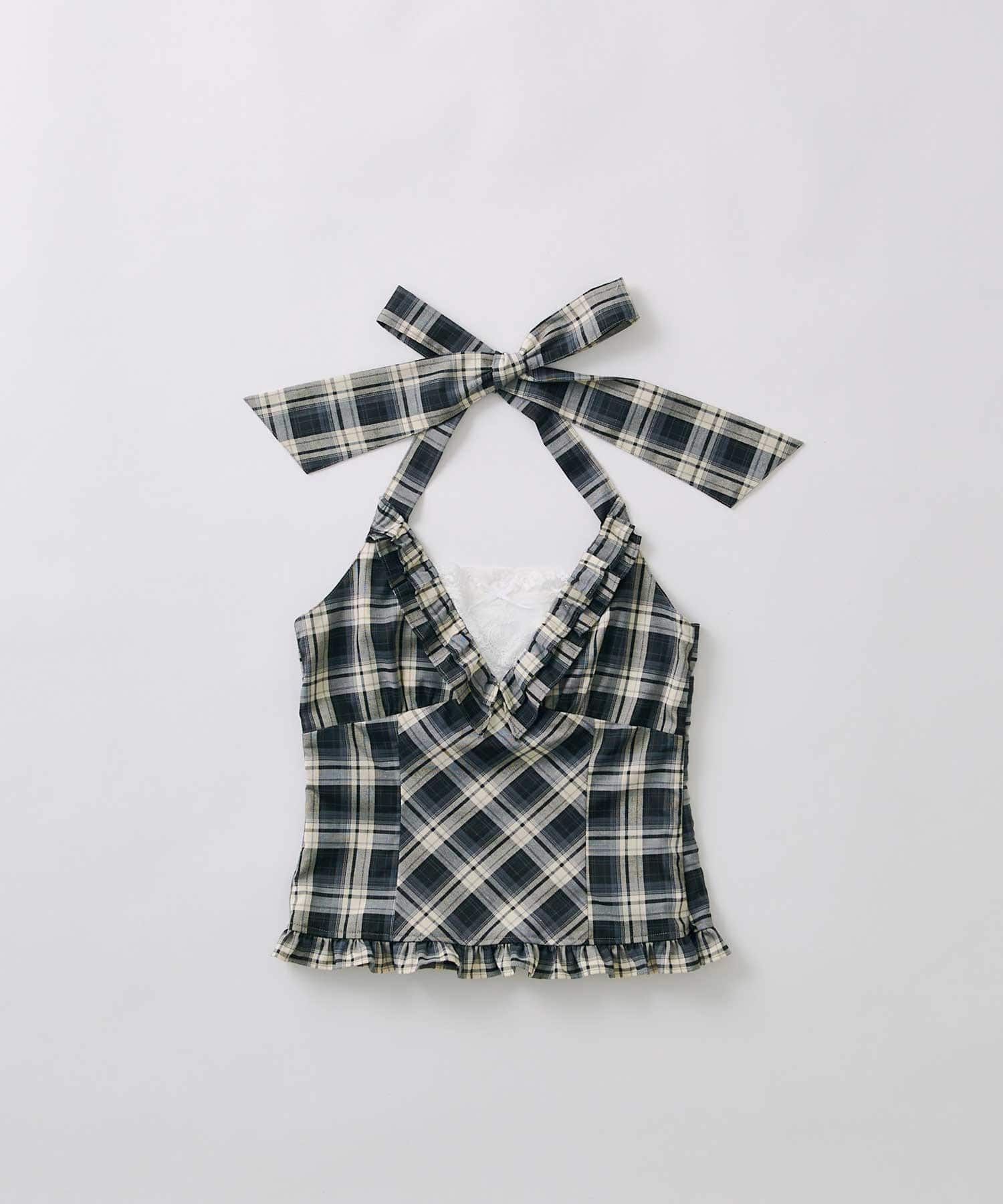 Belle Charme(ベルシャルム) Halter Neck Frill Tops