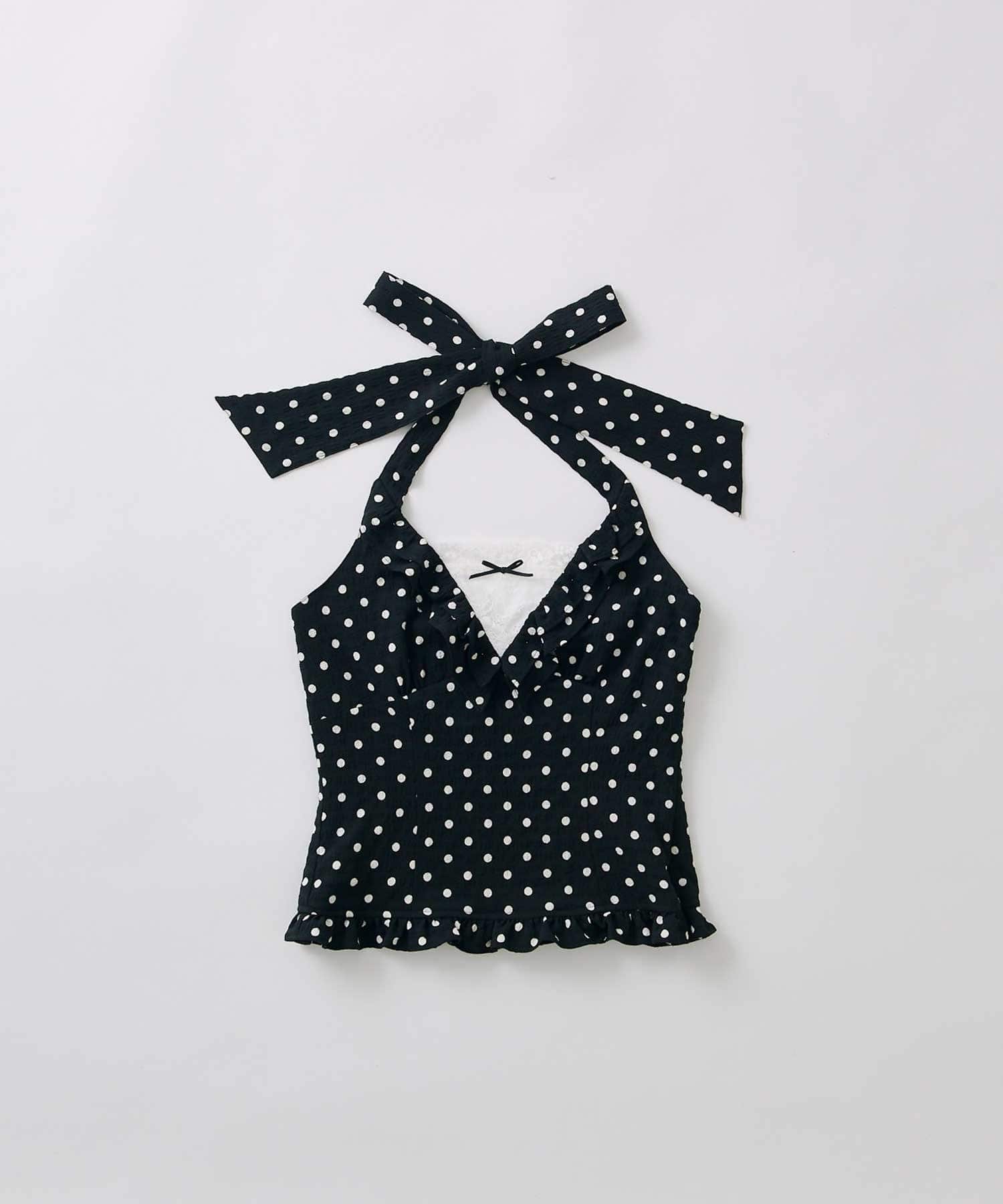 Belle Charme(ベルシャルム) Halter Neck Frill Tops