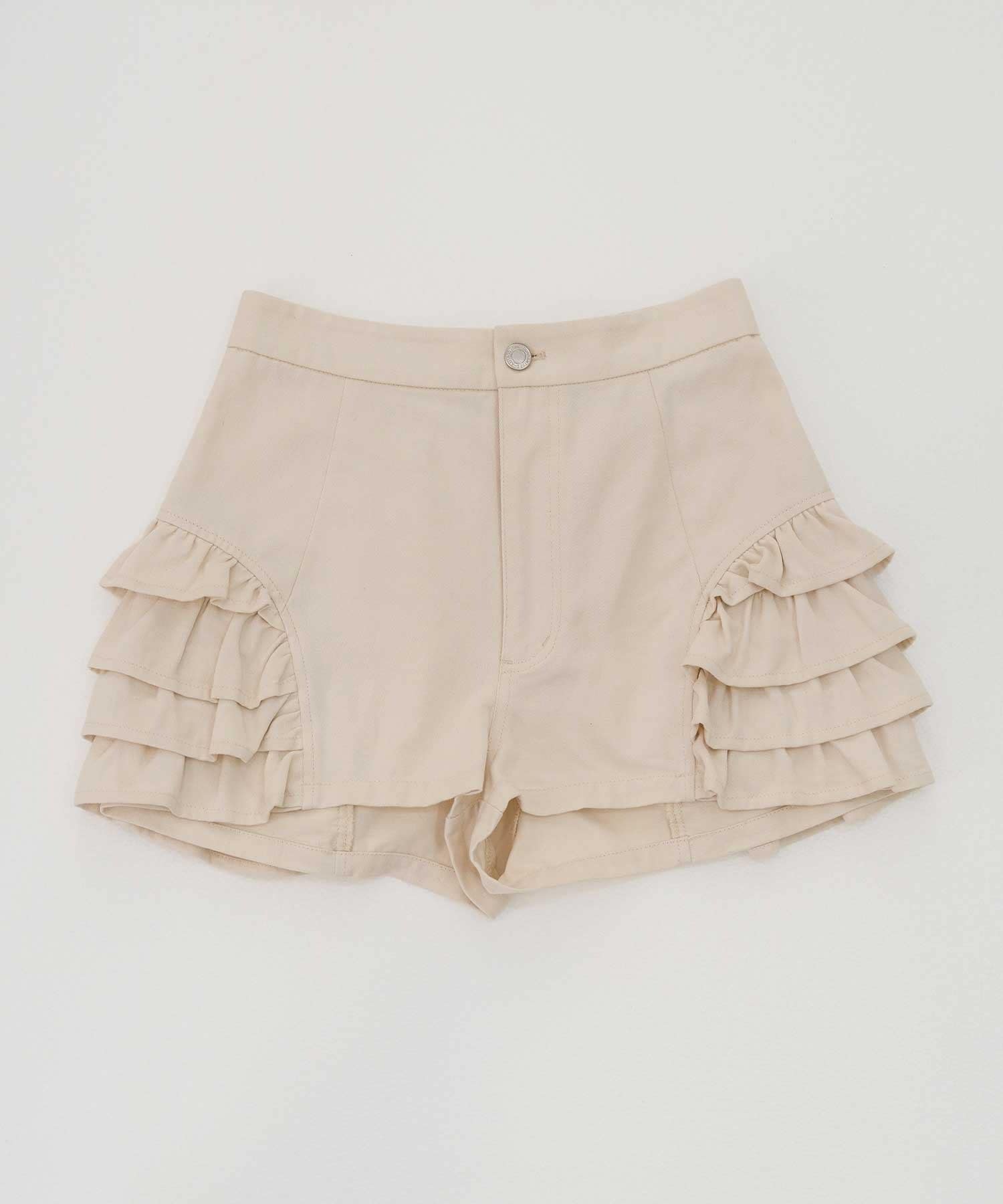 Belle Charme(ベルシャルム) Frill Docking Short Pants