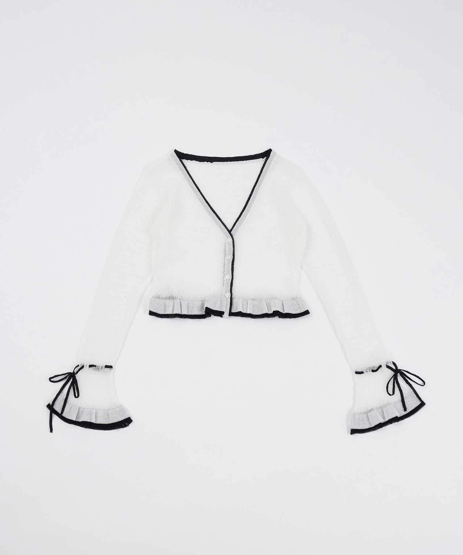Belle Charme(ベルシャルム) Bell Sleeve Knit Cardigan