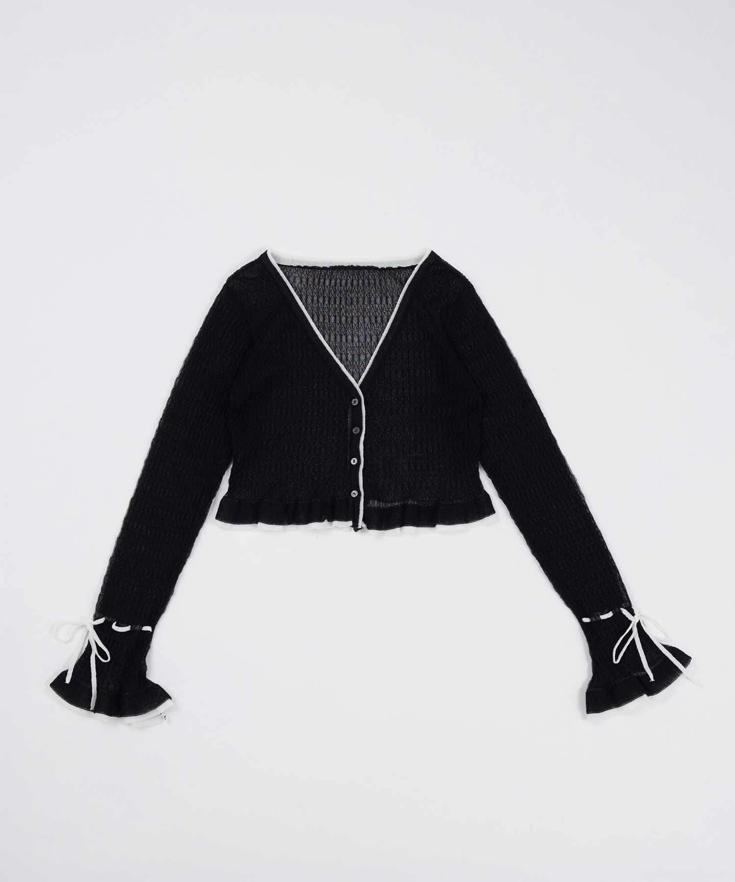 Belle Charme(ベルシャルム) Bell Sleeve Knit Cardigan