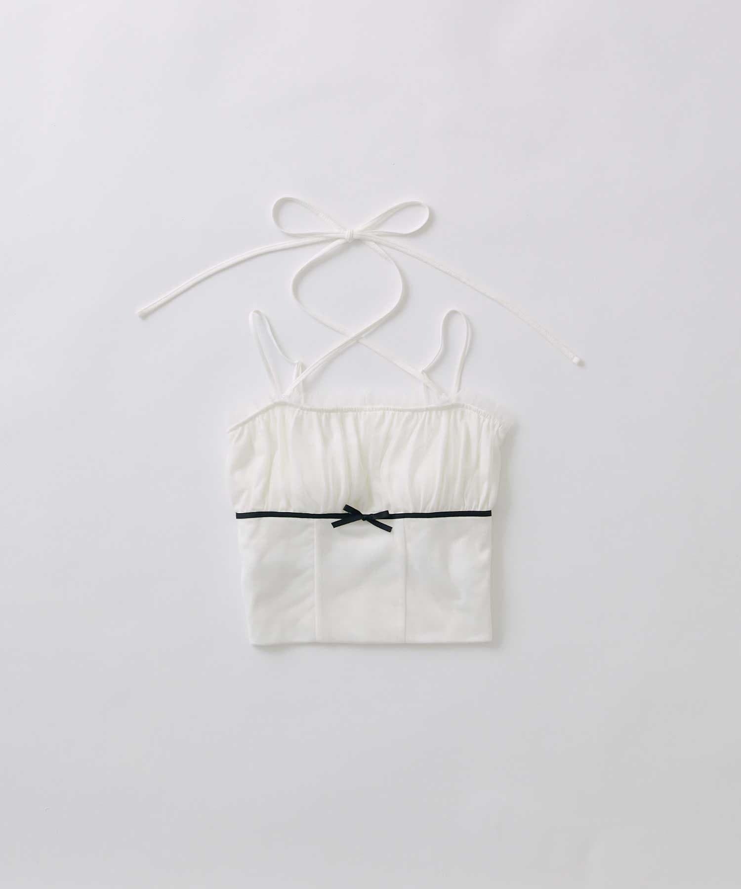Belle Charme(ベルシャルム) Tulle Ribbon Camisole