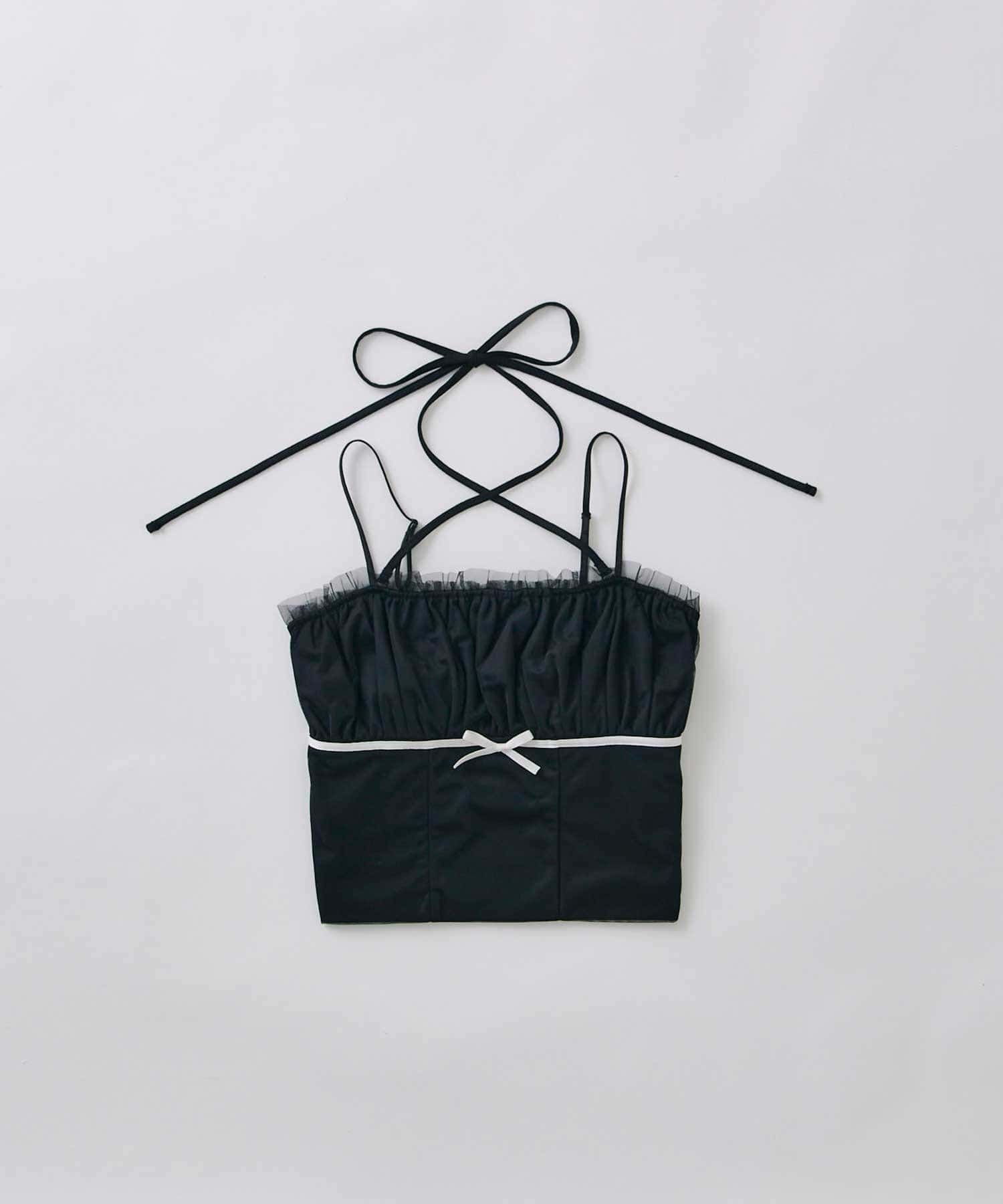Belle Charme(ベルシャルム) Tulle Ribbon Camisole