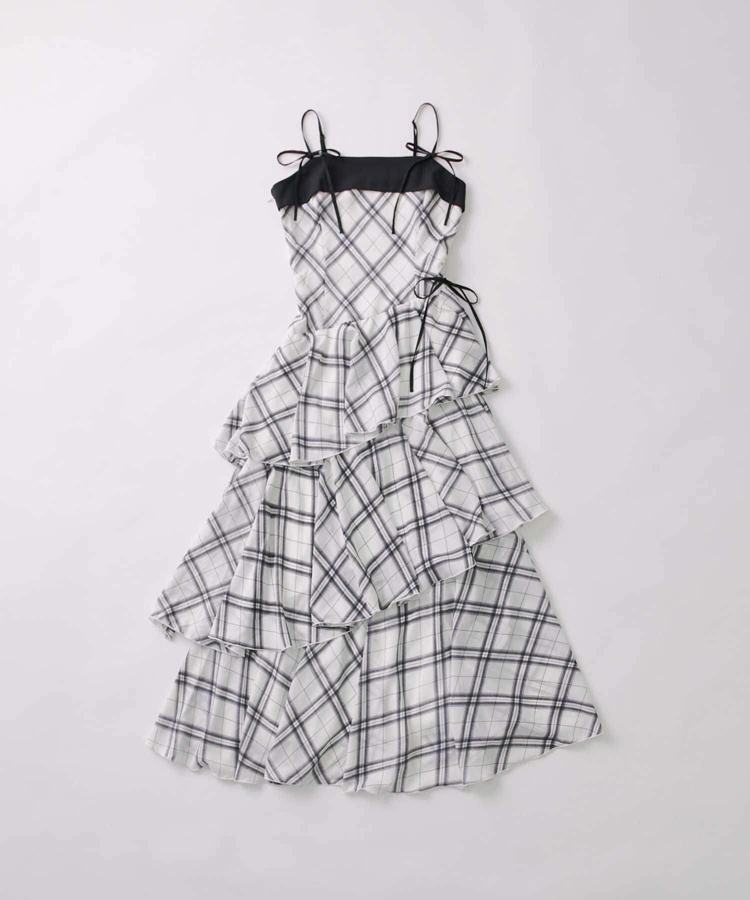 Belle Charme(ベルシャルム) Chiffon Tiered Long Onepiece