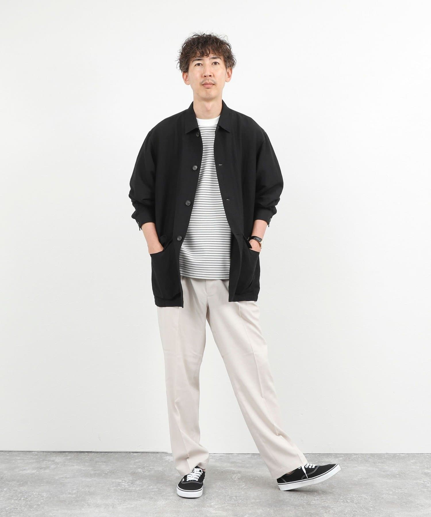 NOLLEY'S(ノーリーズ) Li/R リネンレーヨン シャツブルゾン 26SS