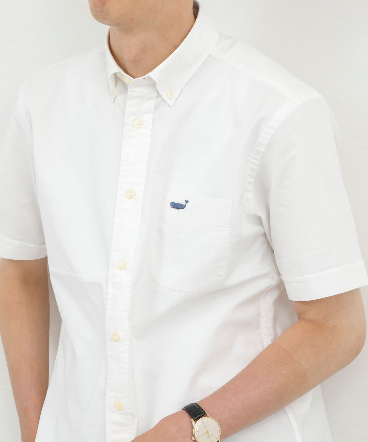 NOLLEY'S(ノーリーズ) クジラBD S/S サッカー/オックス 半袖シャツ 26SS