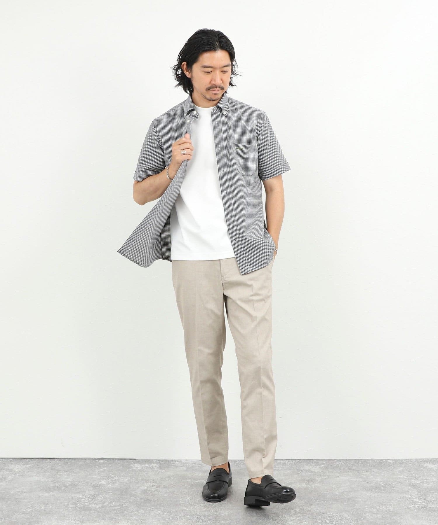 NOLLEY'S(ノーリーズ) クジラBD S/S サッカー/オックス 半袖シャツ 26SS
