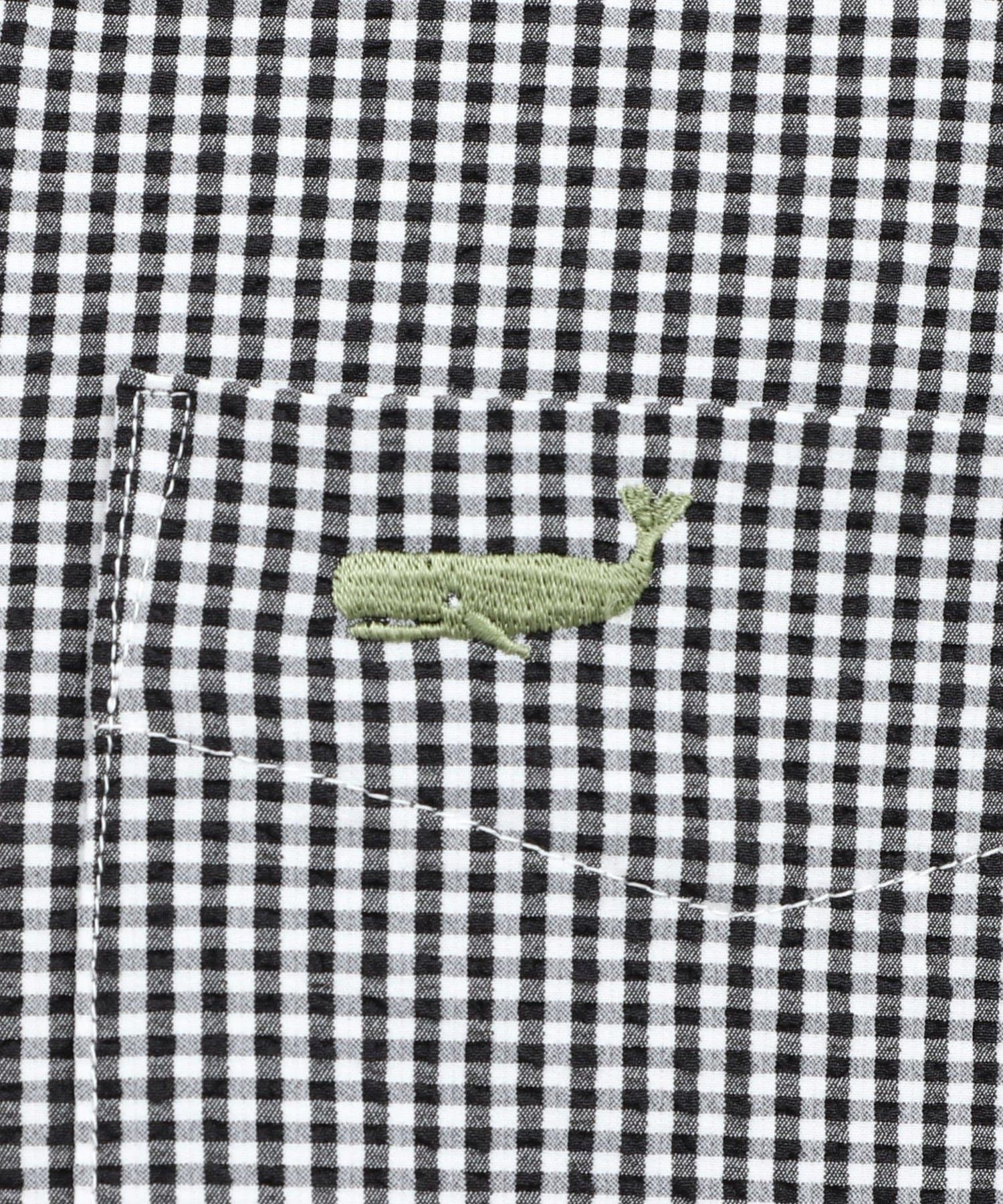 NOLLEY'S(ノーリーズ) クジラBD S/S サッカー/オックス 半袖シャツ 26SS