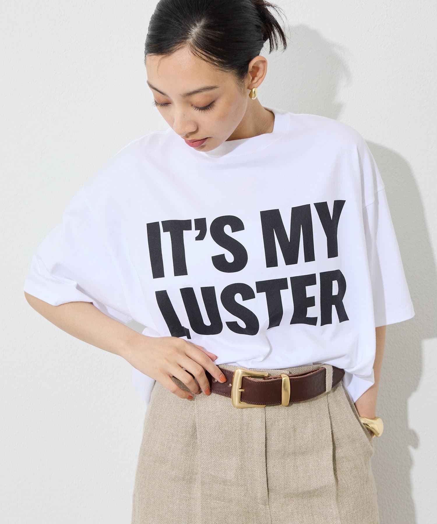 Whim Gazette(ウィム ガゼット) フロントロゴTシャツ