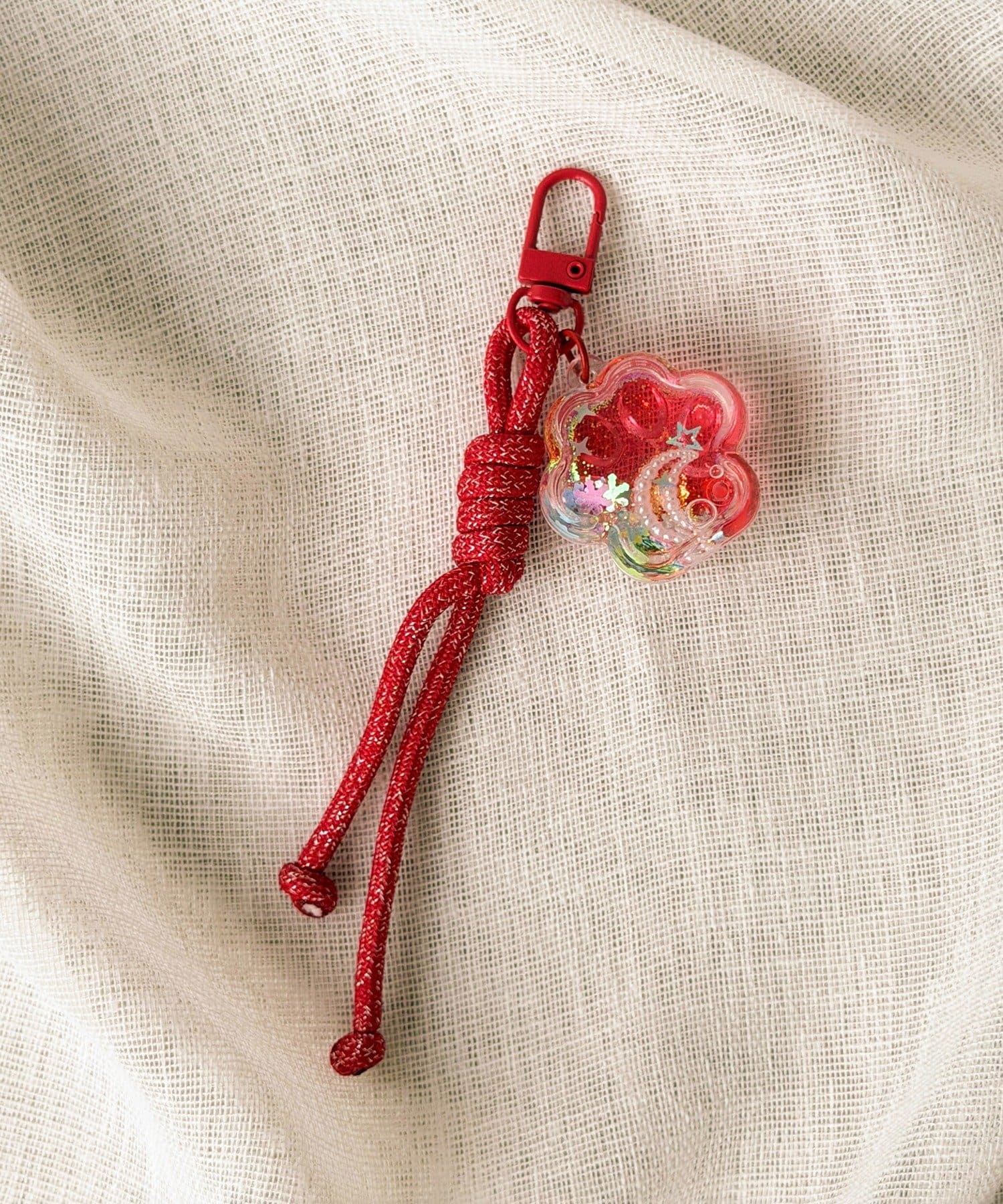 3COINS(スリーコインズ) 肉球モチーフアクアキーホルダー