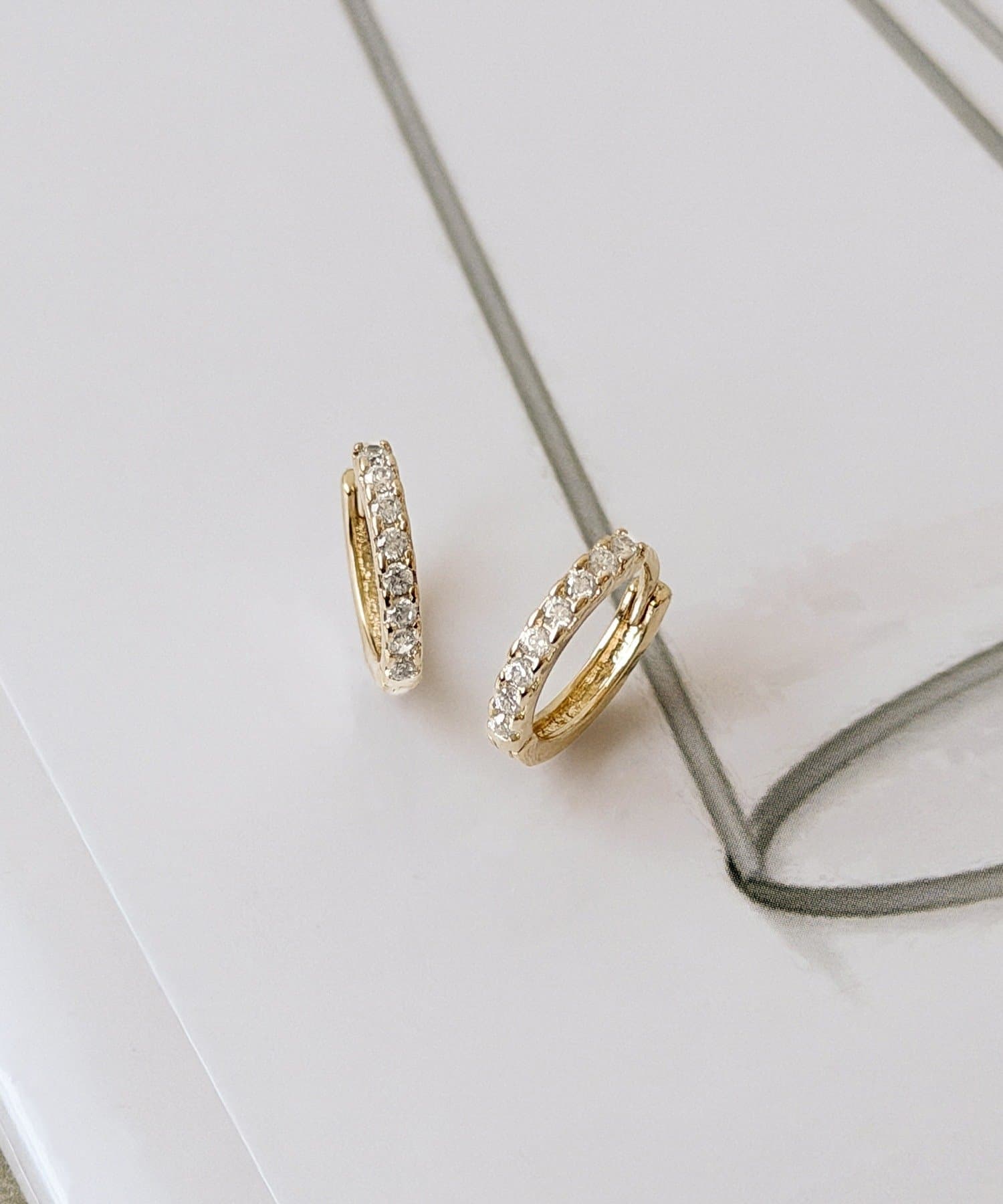 3COINS(スリーコインズ) キュービックワンタッチピアス