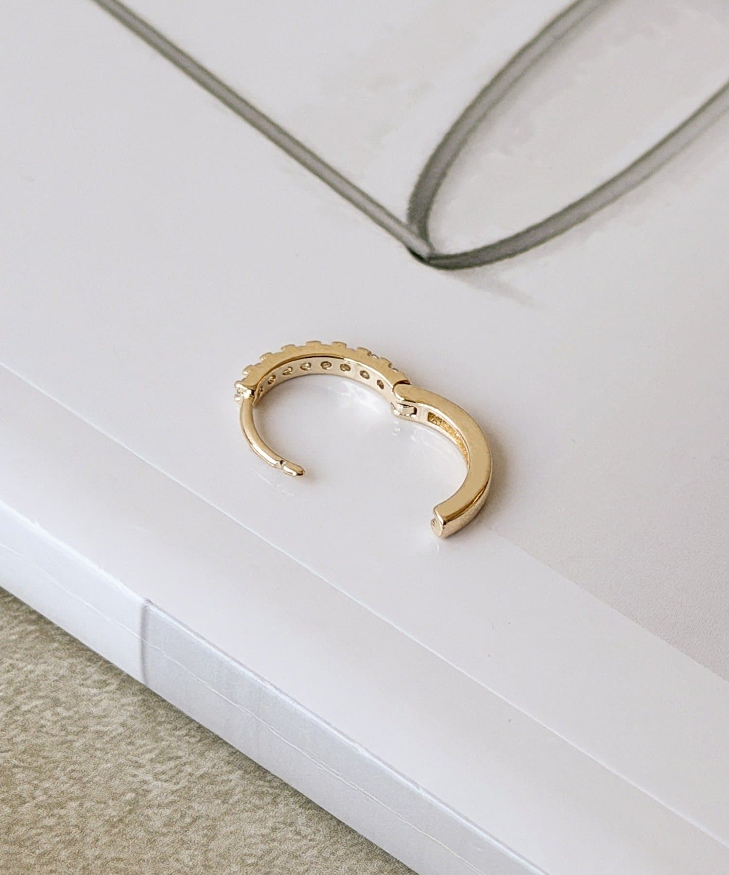 3COINS(スリーコインズ) キュービックワンタッチピアス
