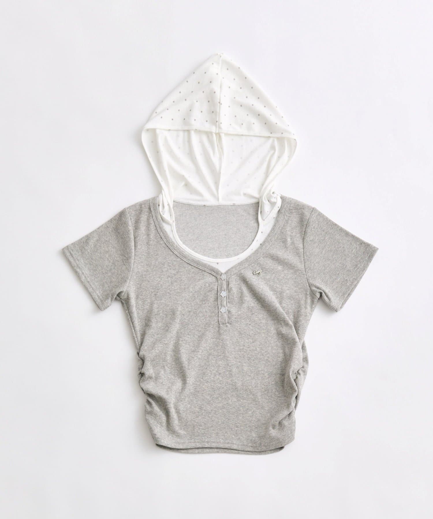 OLIVE des OLIVE(オリーブ デ オリーブ) Milky Star フードTシャツ