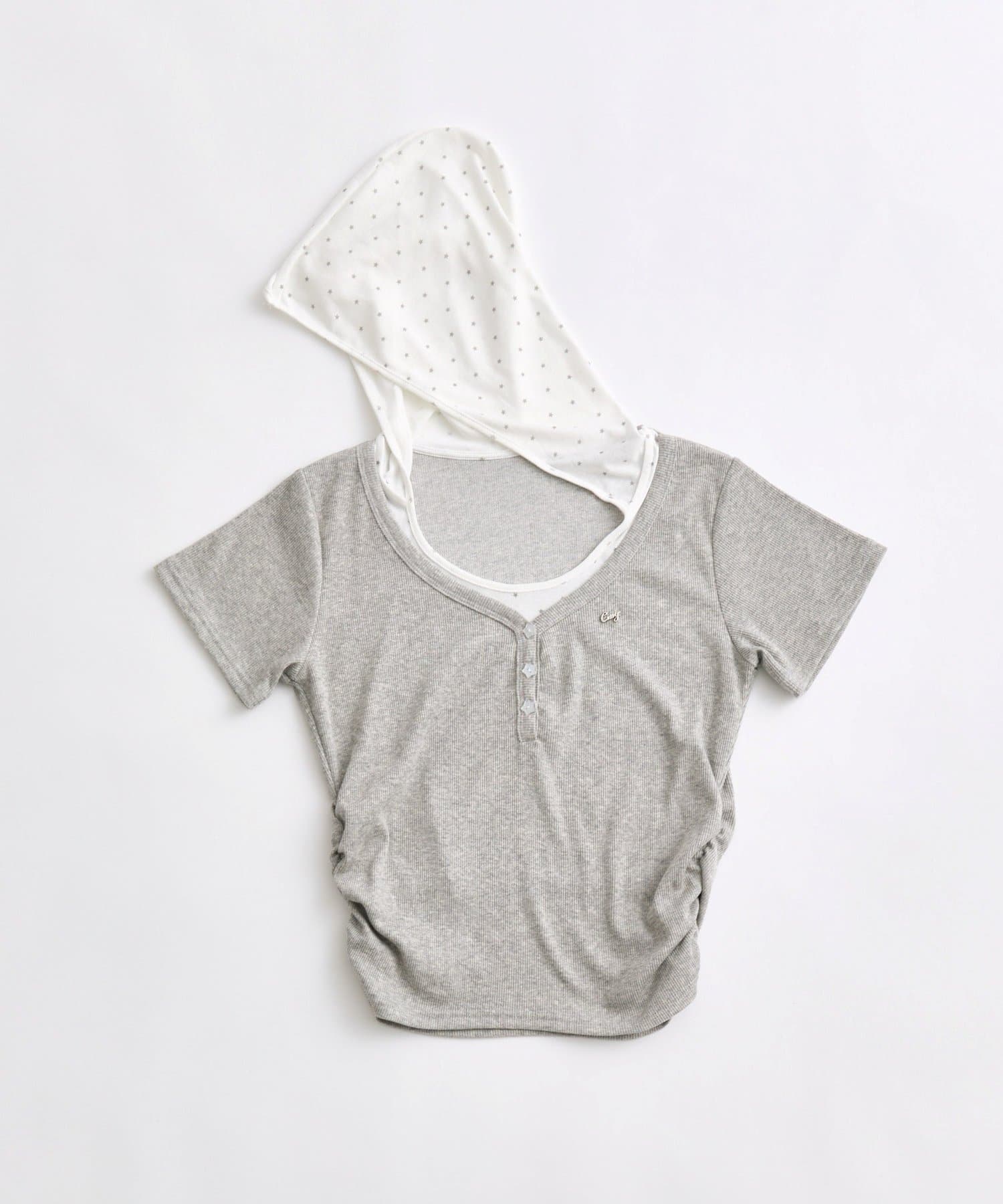 OLIVE des OLIVE(オリーブ デ オリーブ) Milky Star フードTシャツ