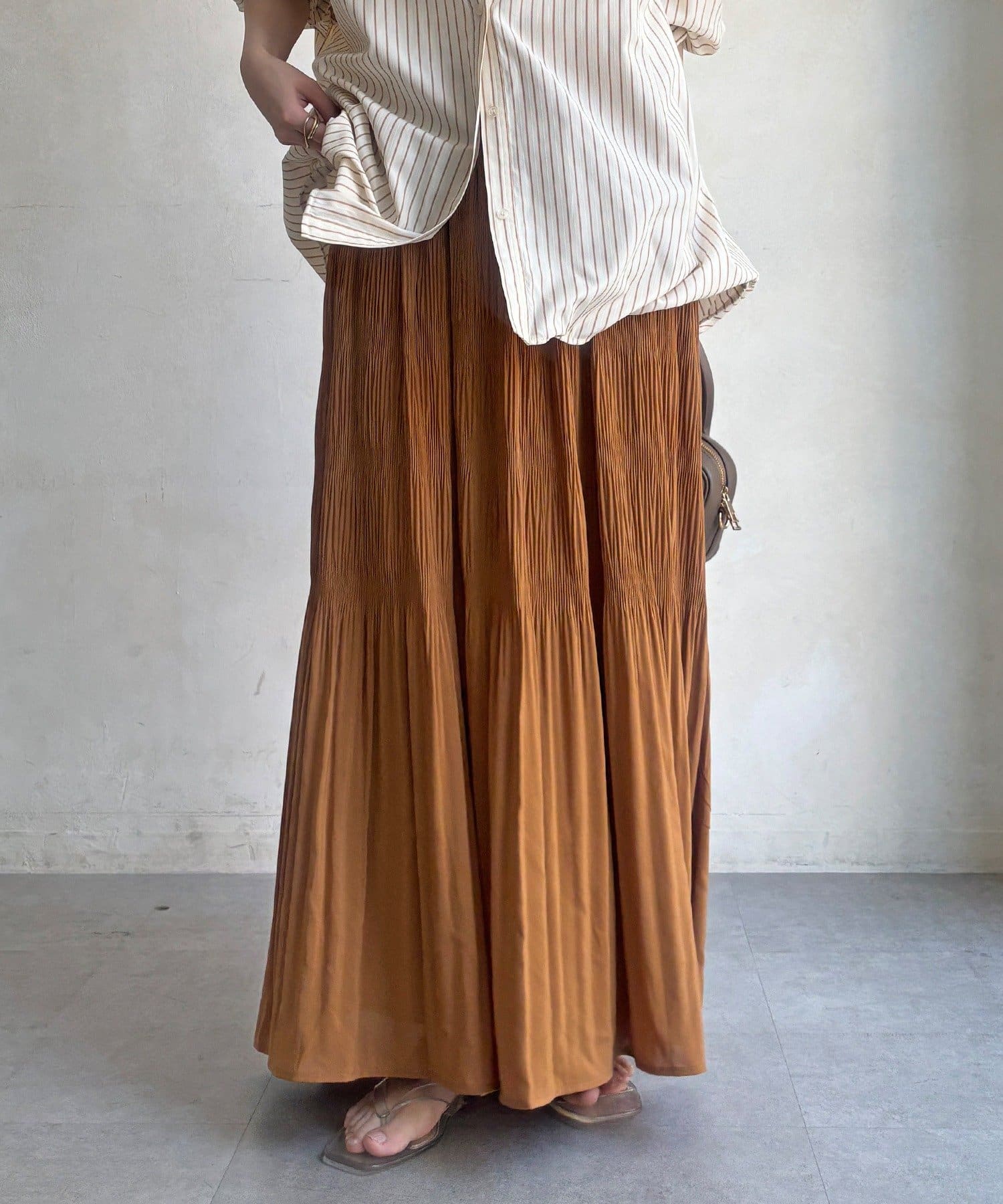 DOUDOU(ドゥドゥ) 【WEB限定】マジョリカプリーツスカート