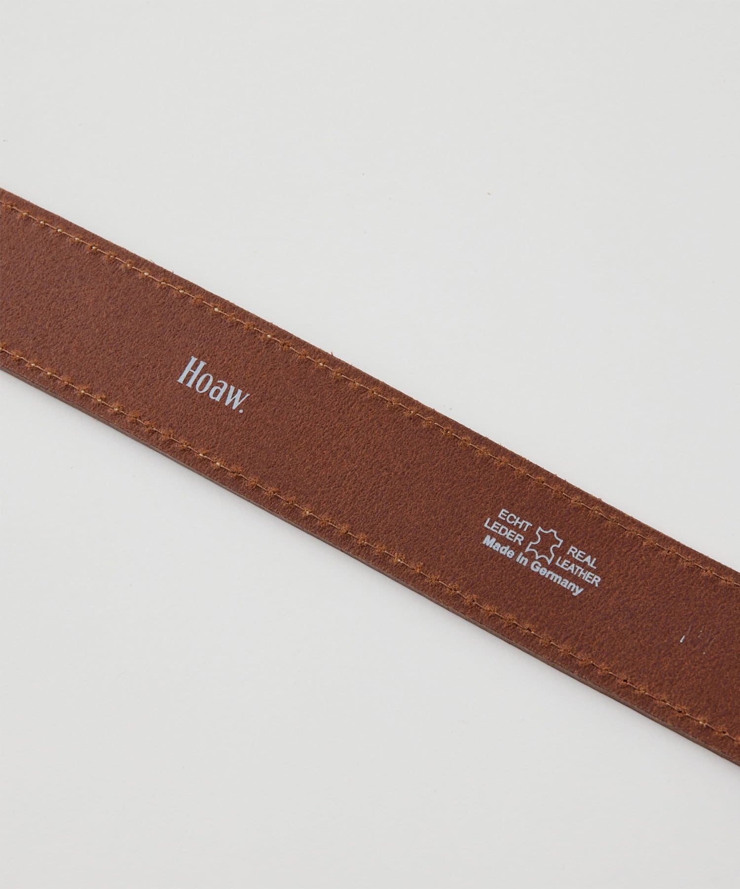 Whim Gazette(ウィム ガゼット) 【Hoaw.】ステッチレザーベルト