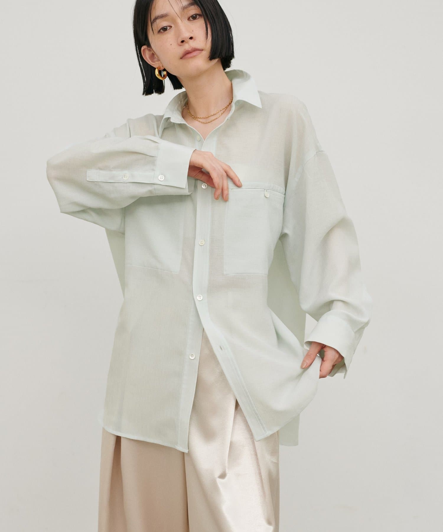 LARUTA(ラルータ) シアーマルチWAYシャツ
