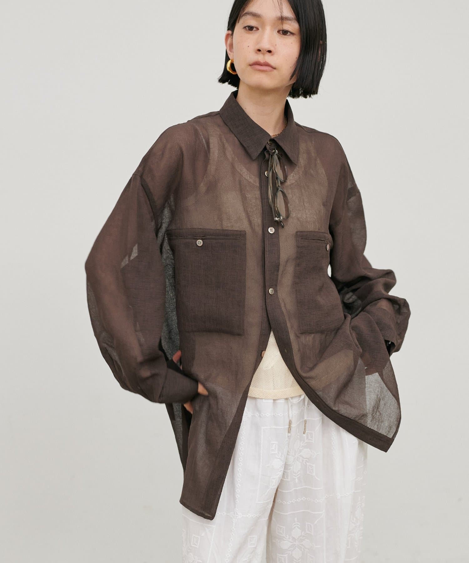 LARUTA(ラルータ) シアーマルチWAYシャツ