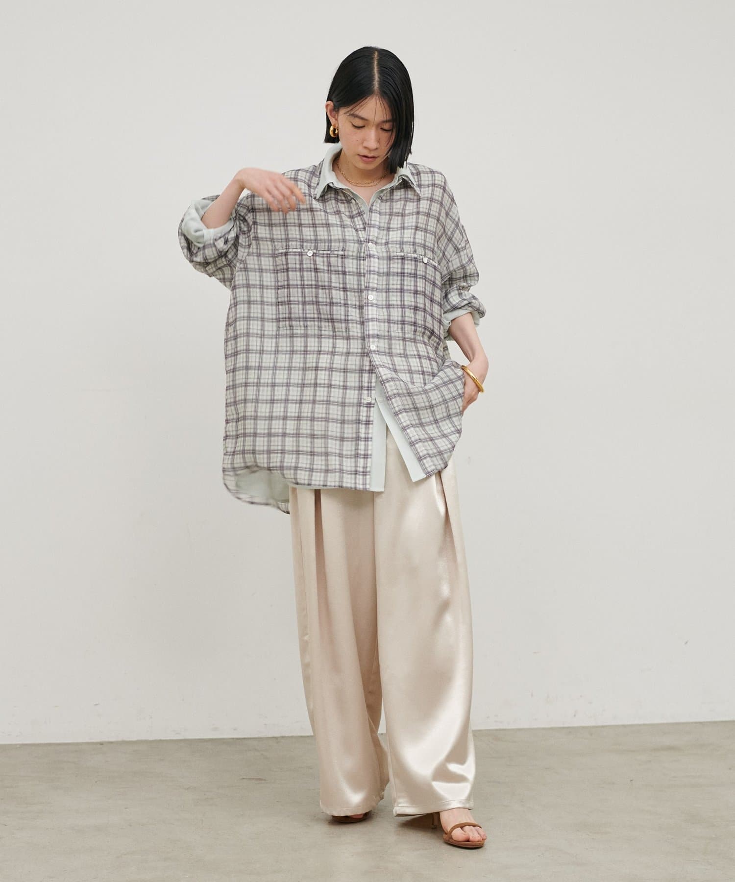 LARUTA(ラルータ) シアーマルチWAYシャツ