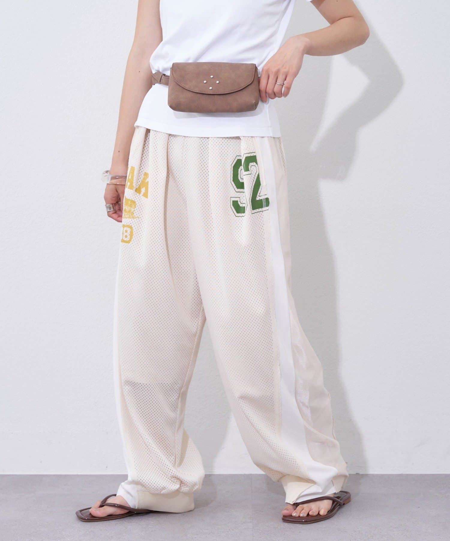 CIAOPANIC TYPY(チャオパニックティピー) 【etsinta】メッシュバレルイージーパンツ