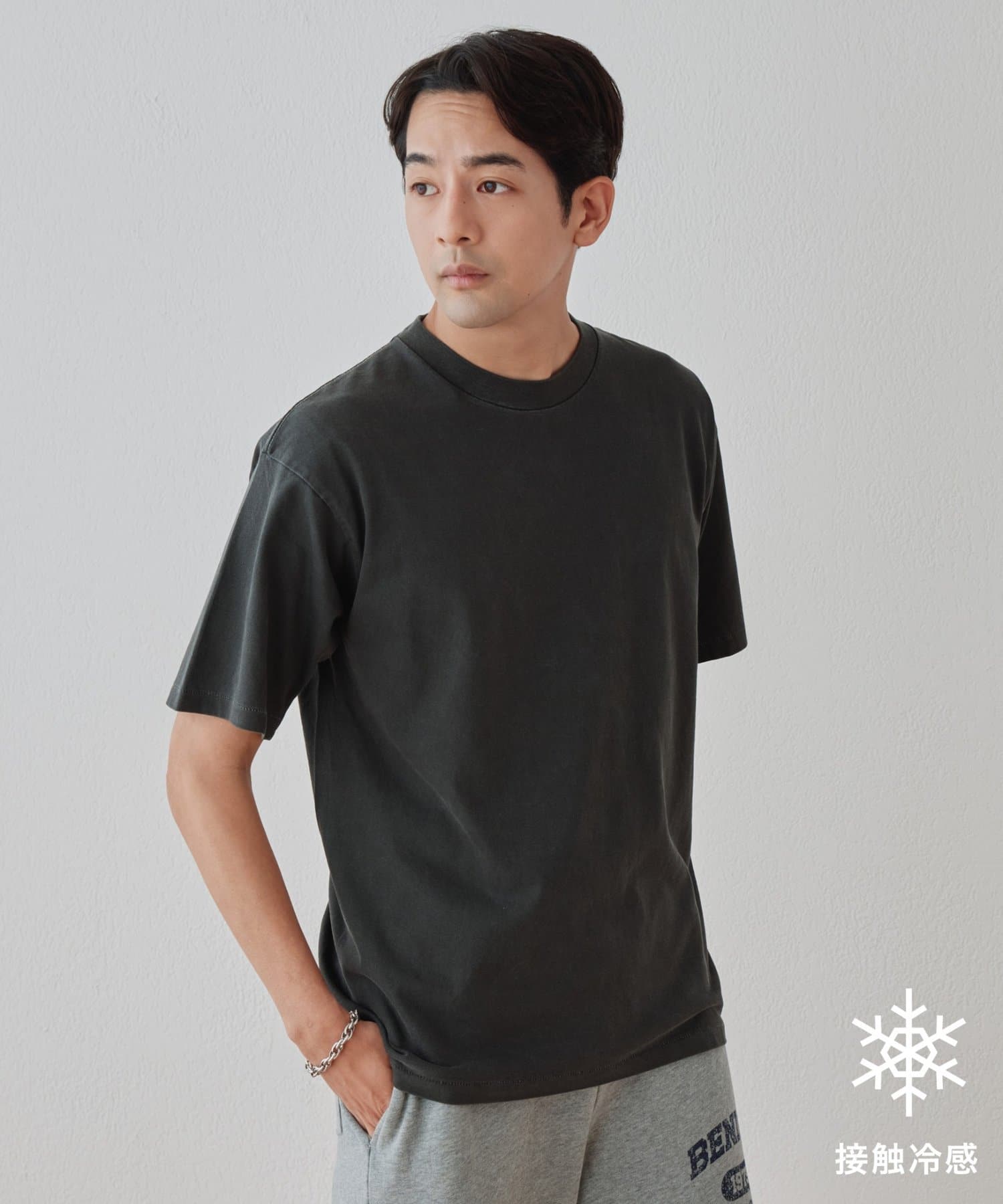 DISCOAT(ディスコート) 【Enlude】接触冷感ピグメントTシャツ《ユニセックス》