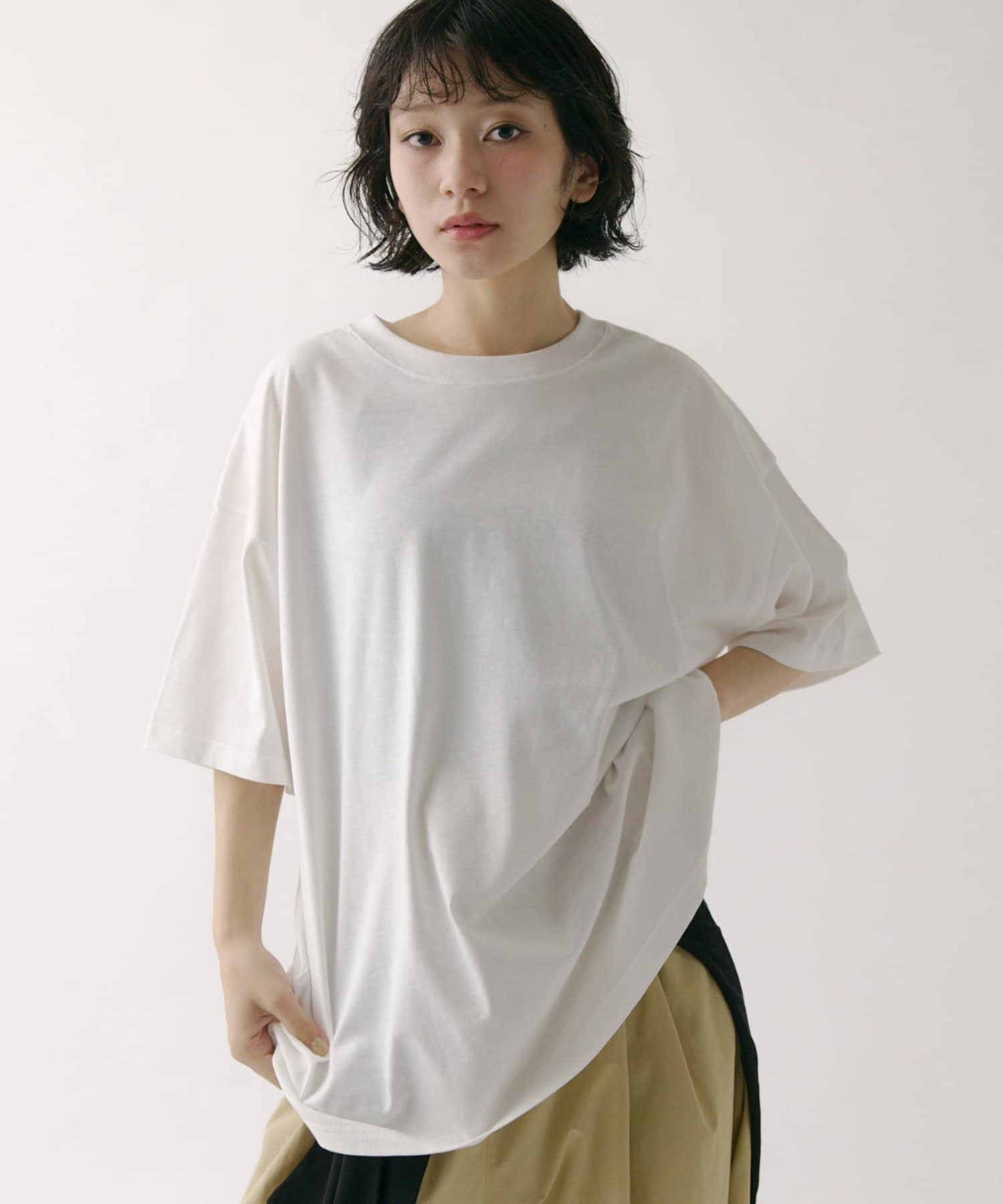 COLONY 2139(コロニー トゥーワンスリーナイン) 【MOTION】汗じみ防止刺繍ボーイフレンドTシャツ