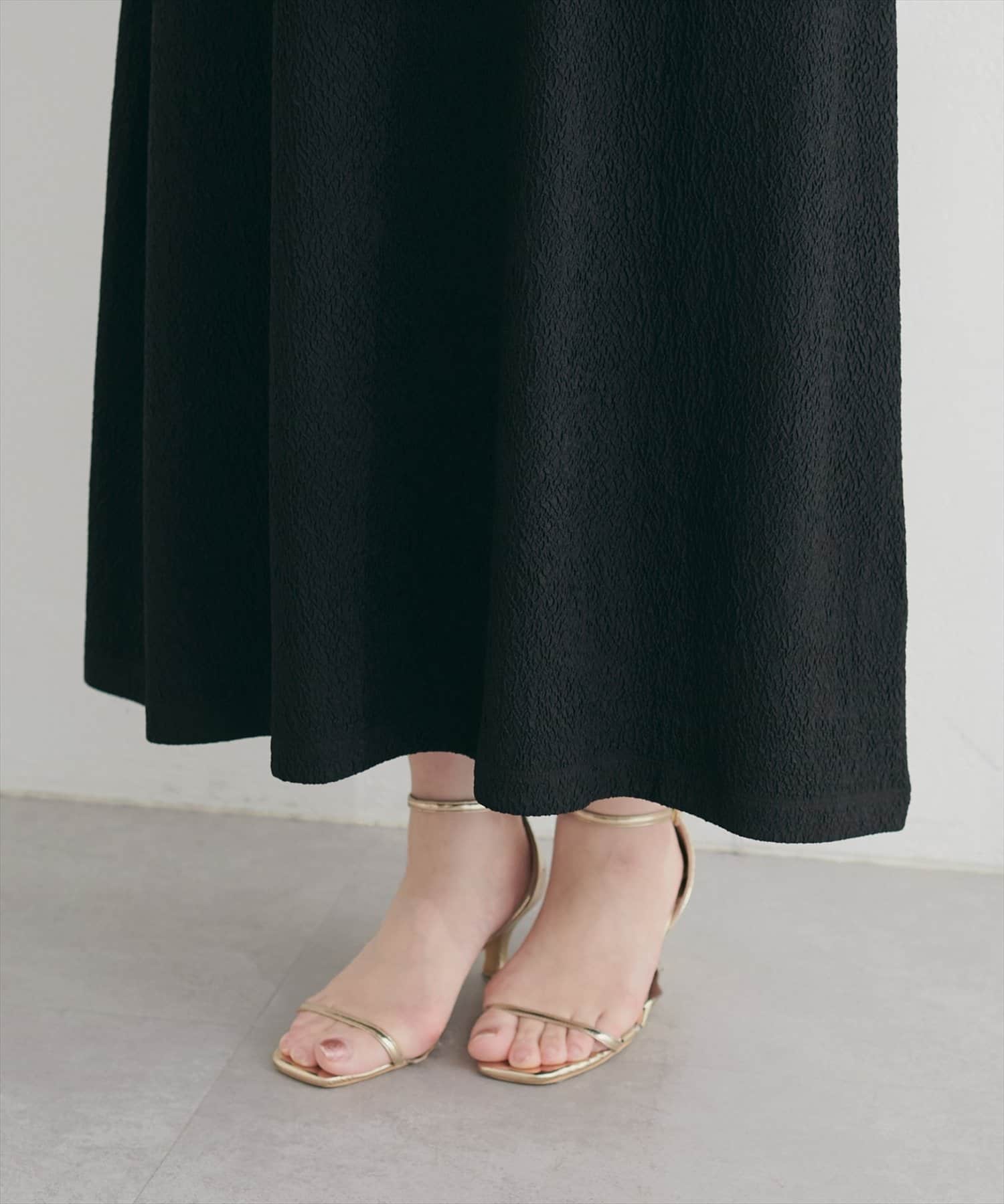 natural couture(ナチュラルクチュール) タックフレアポロワンピース
