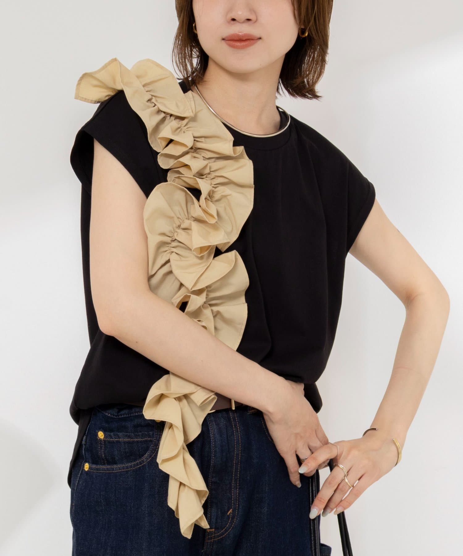 NOLLEY'S(ノーリーズ) 【WEB限定】フリルTシャツ