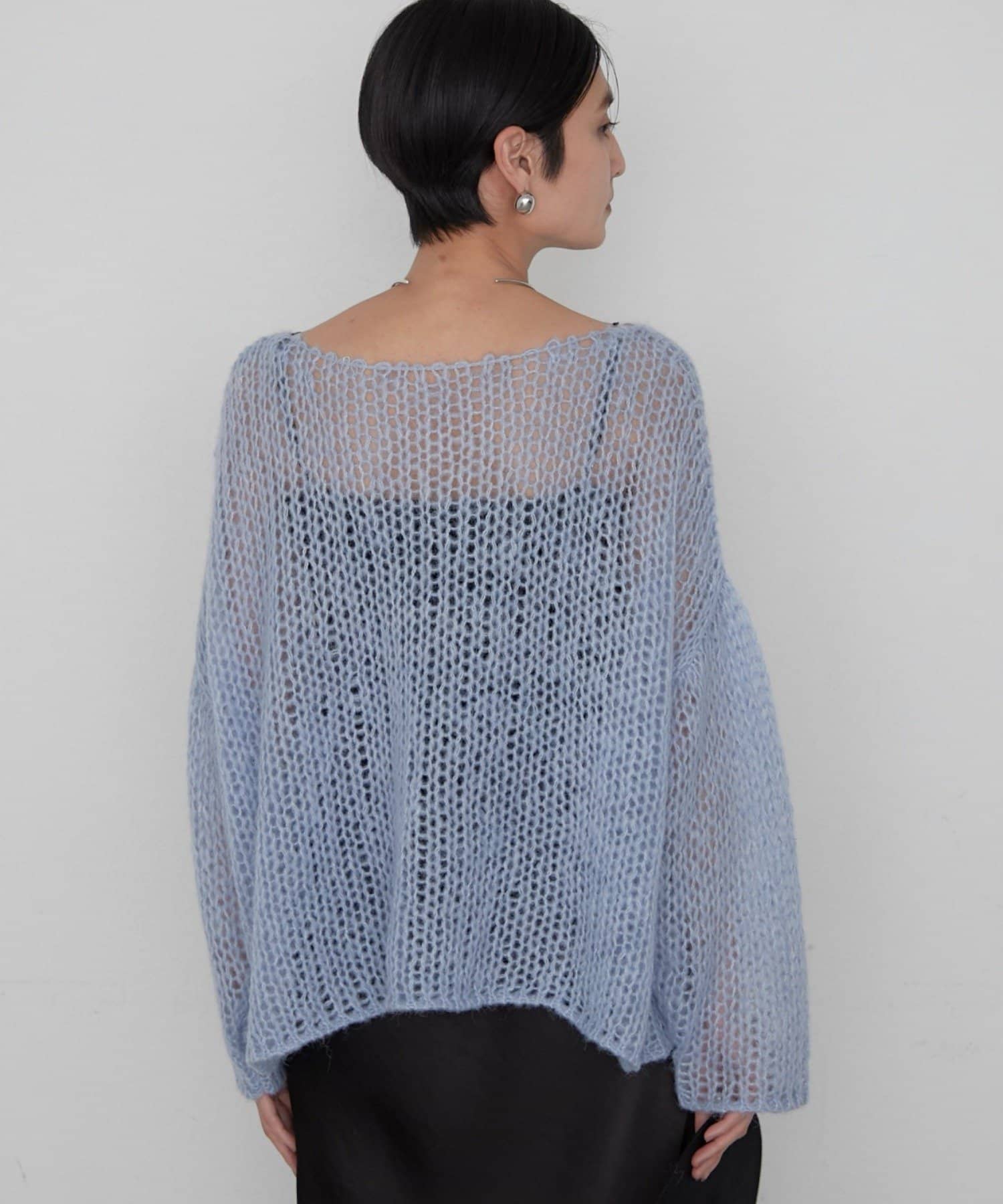 LOUNGEDRESS(ラウンジドレス) 《好評につき再登場！/イージーケア》【earthy_/アーシー】シアーハンドライクニット