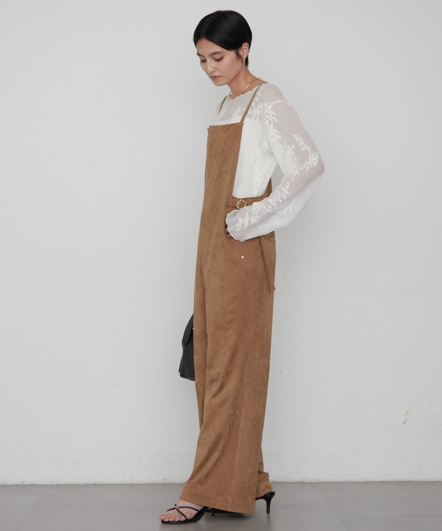 LOUNGEDRESS(ラウンジドレス) スウェードオールインワン