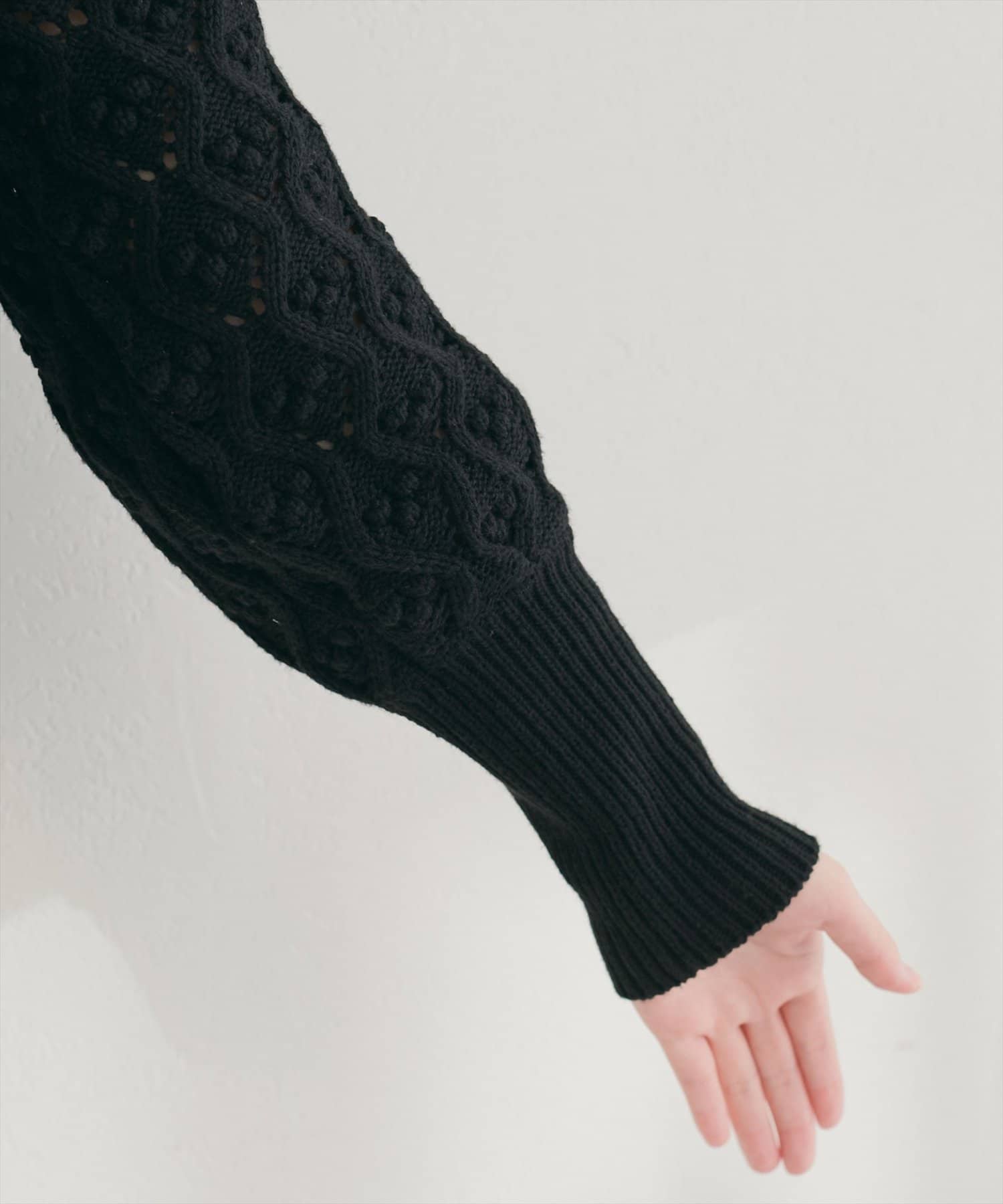 natural couture(ナチュラルクチュール) 前後２WAYケーブル編みニット