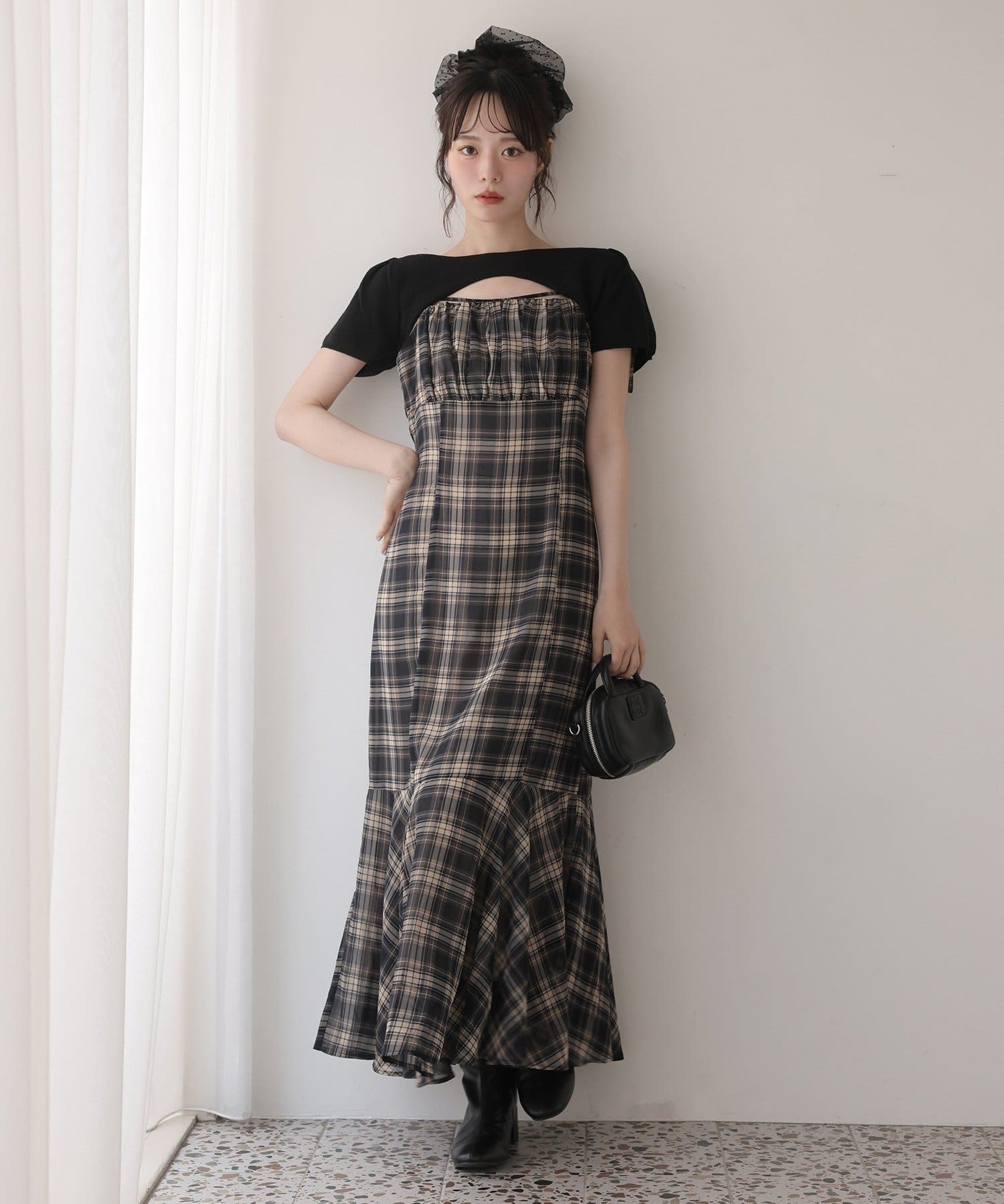 one after another NICE CLAUP(ワンアフターアナザー ナイスクラップ) 【WEB限定リバイバル】ニットセットキャミワンピース