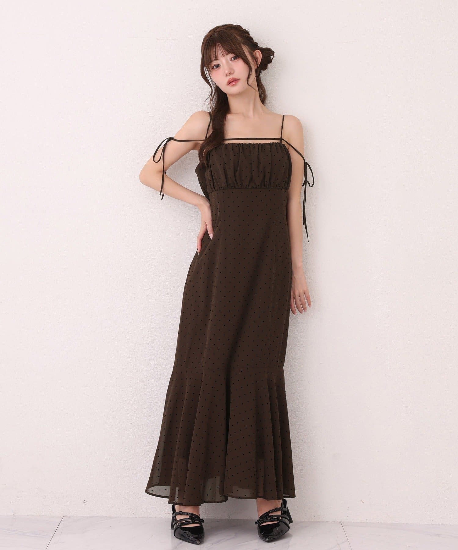 one after another NICE CLAUP(ワンアフターアナザー ナイスクラップ) 【WEB限定リバイバル】ニットセットキャミワンピース