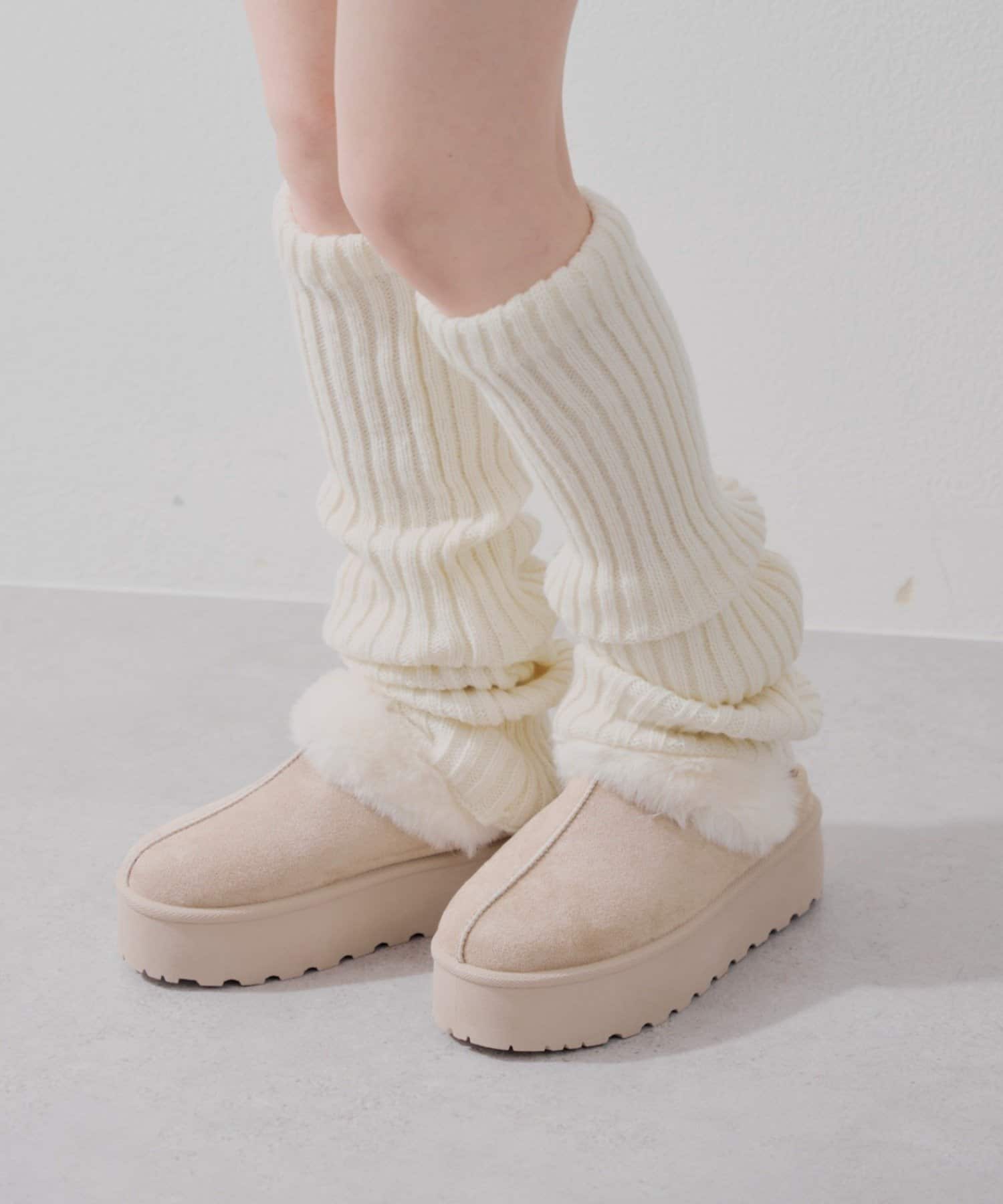 NICE CLAUP / OLIVE des OLIVE OUTLET(ナイスクラップ  / オリーブ デ オリーブ アウトレット) 【RMAF】ふわふわのファー素材が秋冬のコーデを彩るムートンサボ