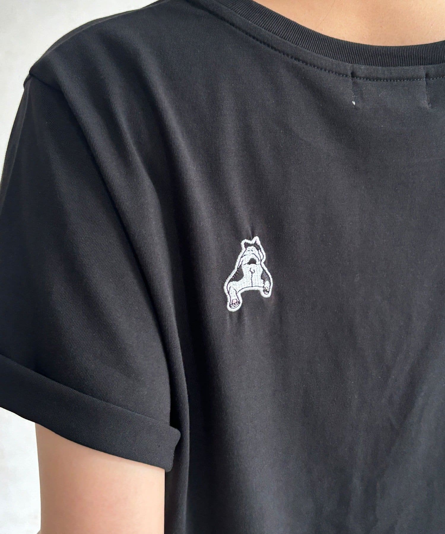 DOUDOU(ドゥドゥ) 【WEB限定】ワッペン風刺繍TEE