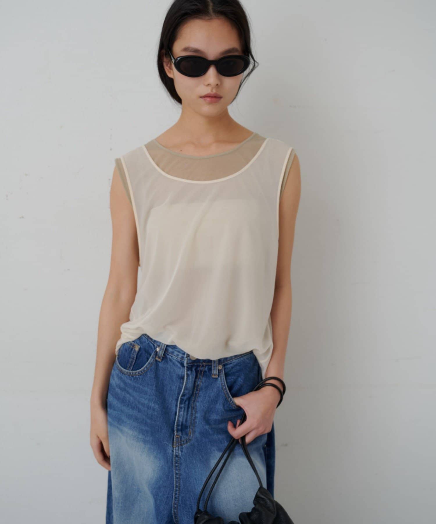 SHENERY(シーナリー) カットシフォンレイヤードタンクSET