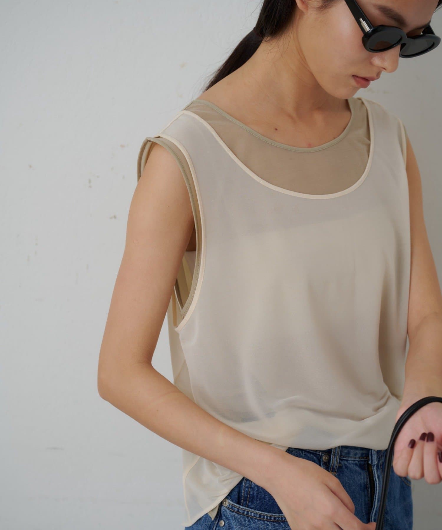 SHENERY(シーナリー) カットシフォンレイヤードタンクSET