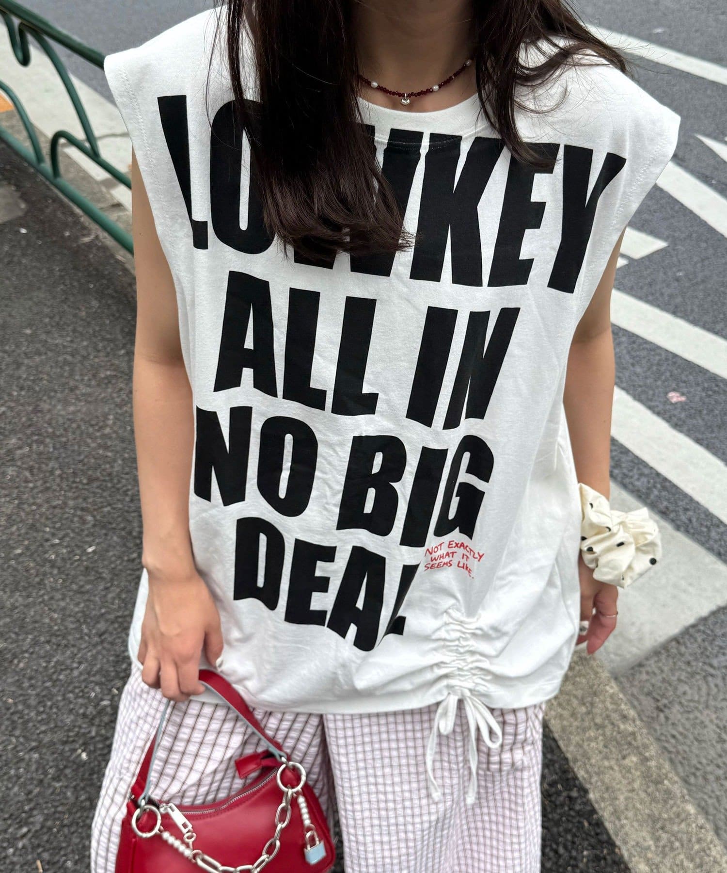 CIAOPANIC(チャオパニック) シャーリングBIGノースリーブTee