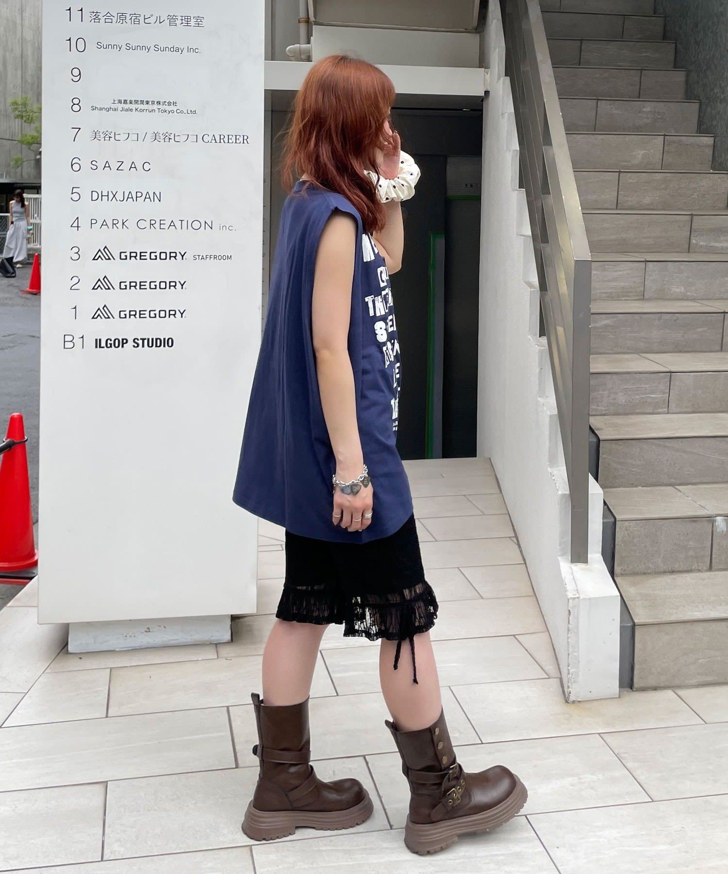 CIAOPANIC(チャオパニック) シャーリングBIGノースリーブTee
