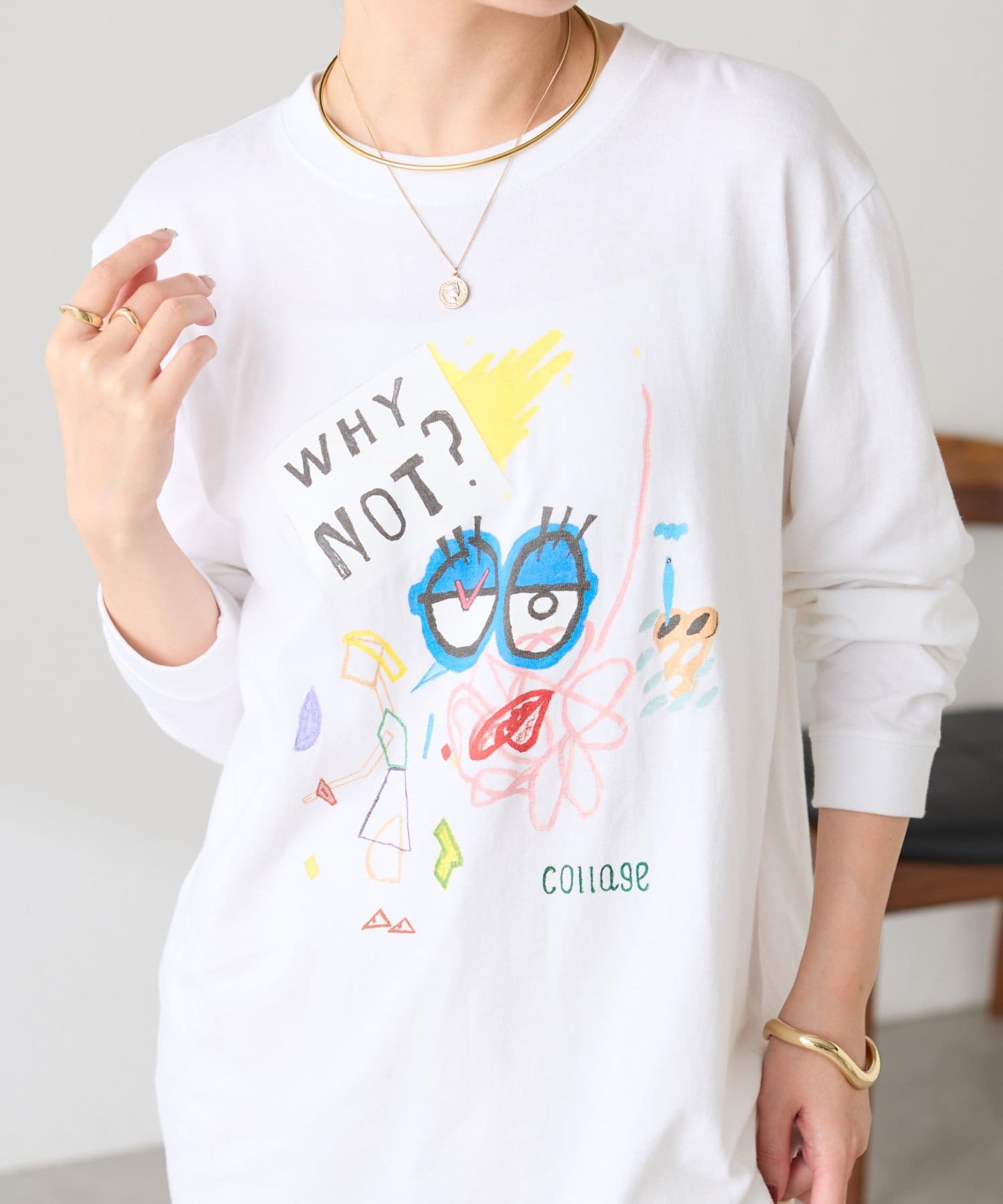 COLLAGE GALLARDAGALANTE(コラージュ ガリャルダガランテ) 《コラボアイテム》The NERDYS x COLLAGE ロンT