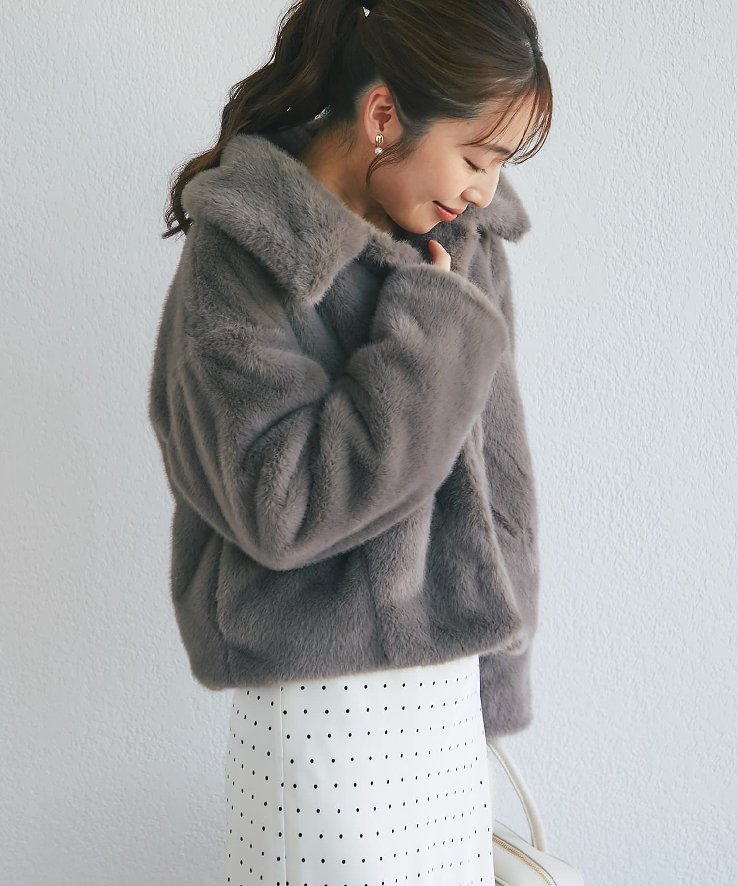 La boutique BonBon(ラブティックボンボン) Mink-like fauxfurコート