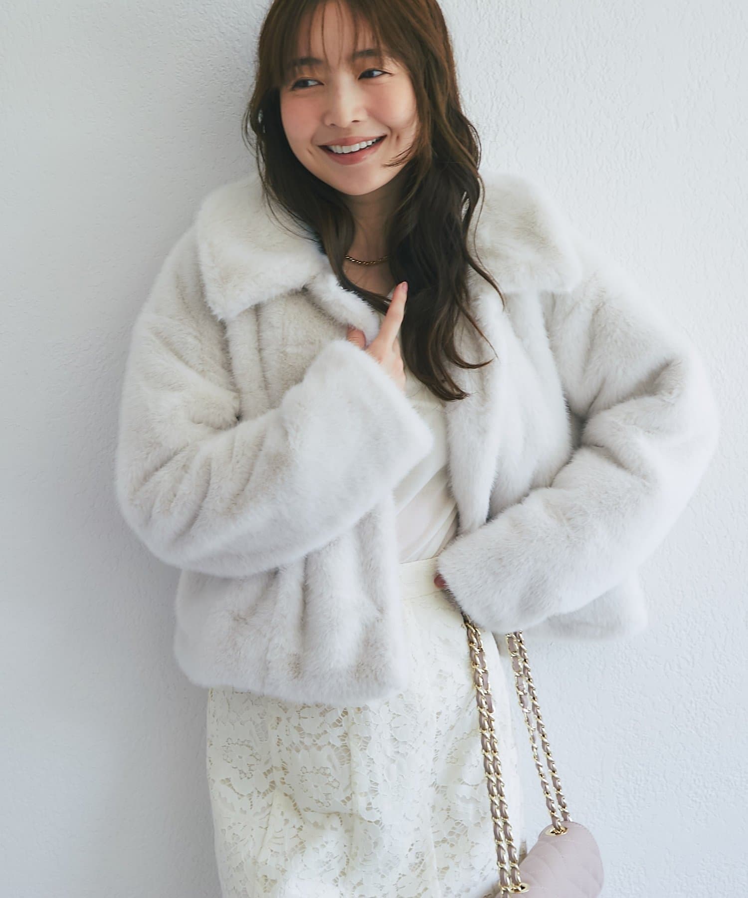 La boutique BonBon(ラブティックボンボン) Mink-like fauxfurコート