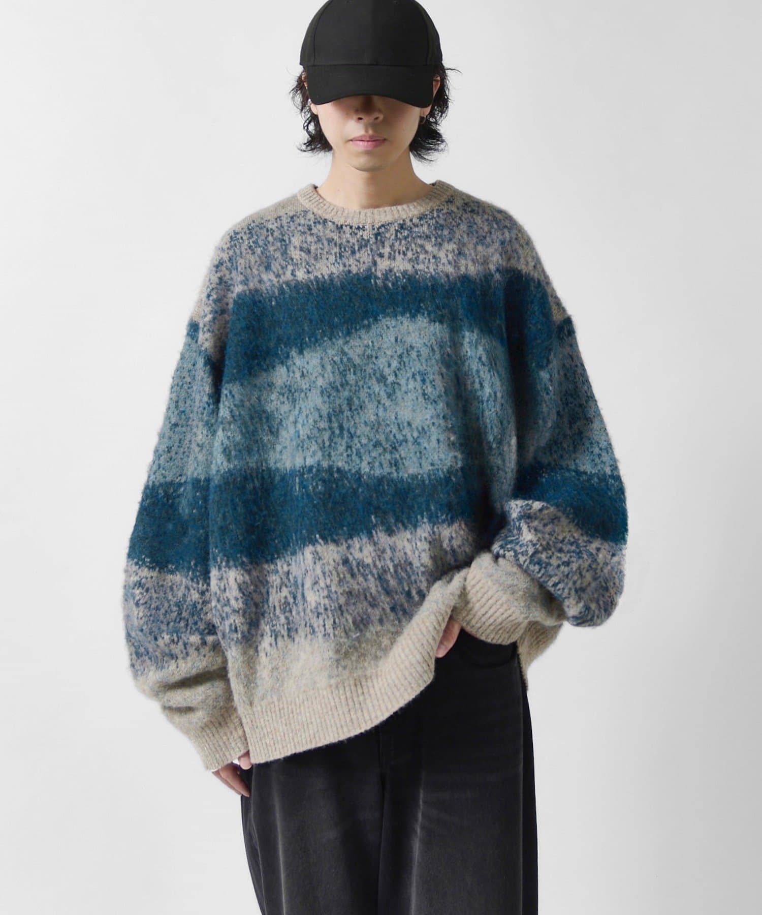Lui's(ルイス) 【Neucon】マルチグラデーションオーバーシャギーニット