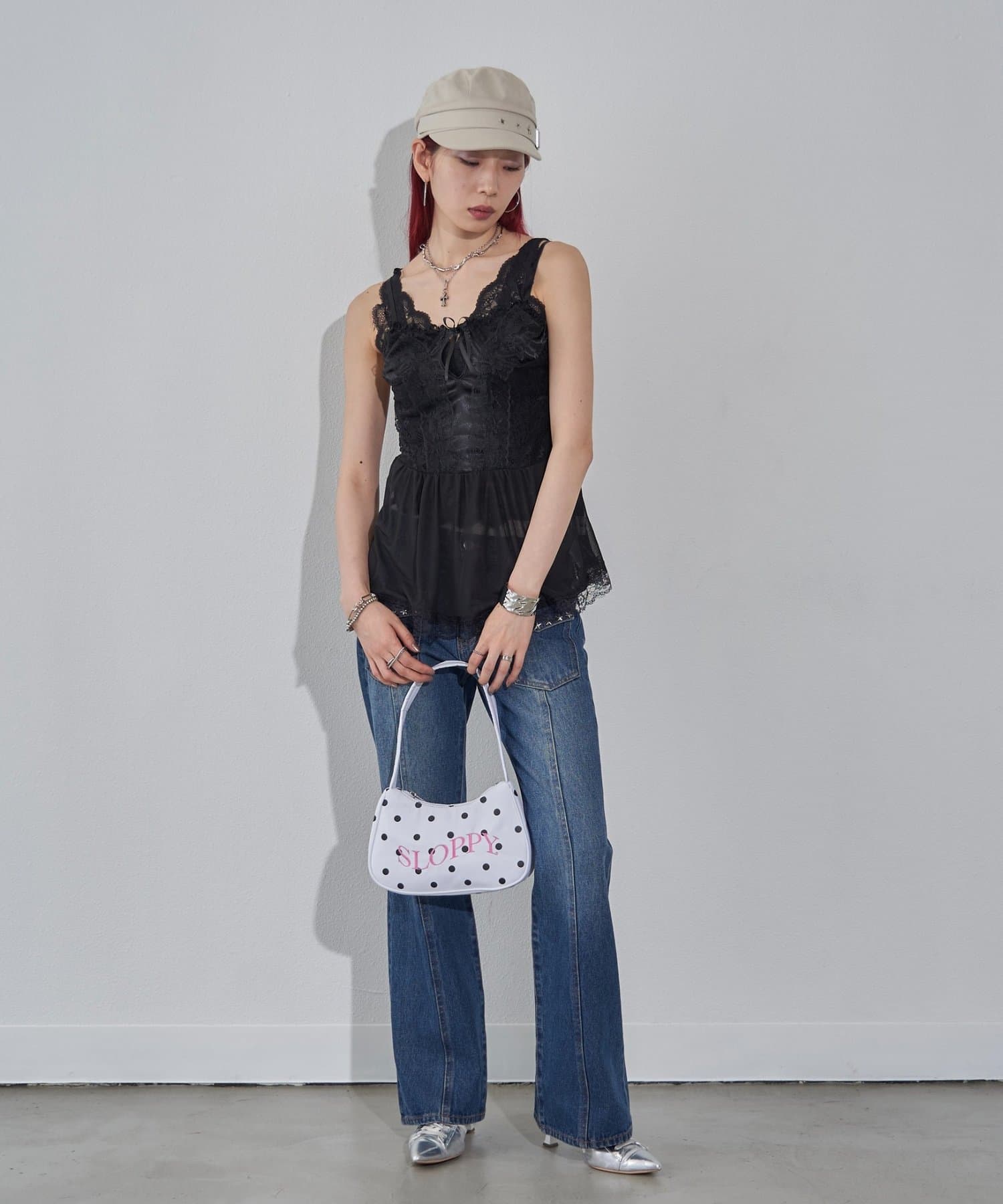OUTLET(アウトレット) 【WHO'S WHO gallery】ランジェリーキャミチュニック