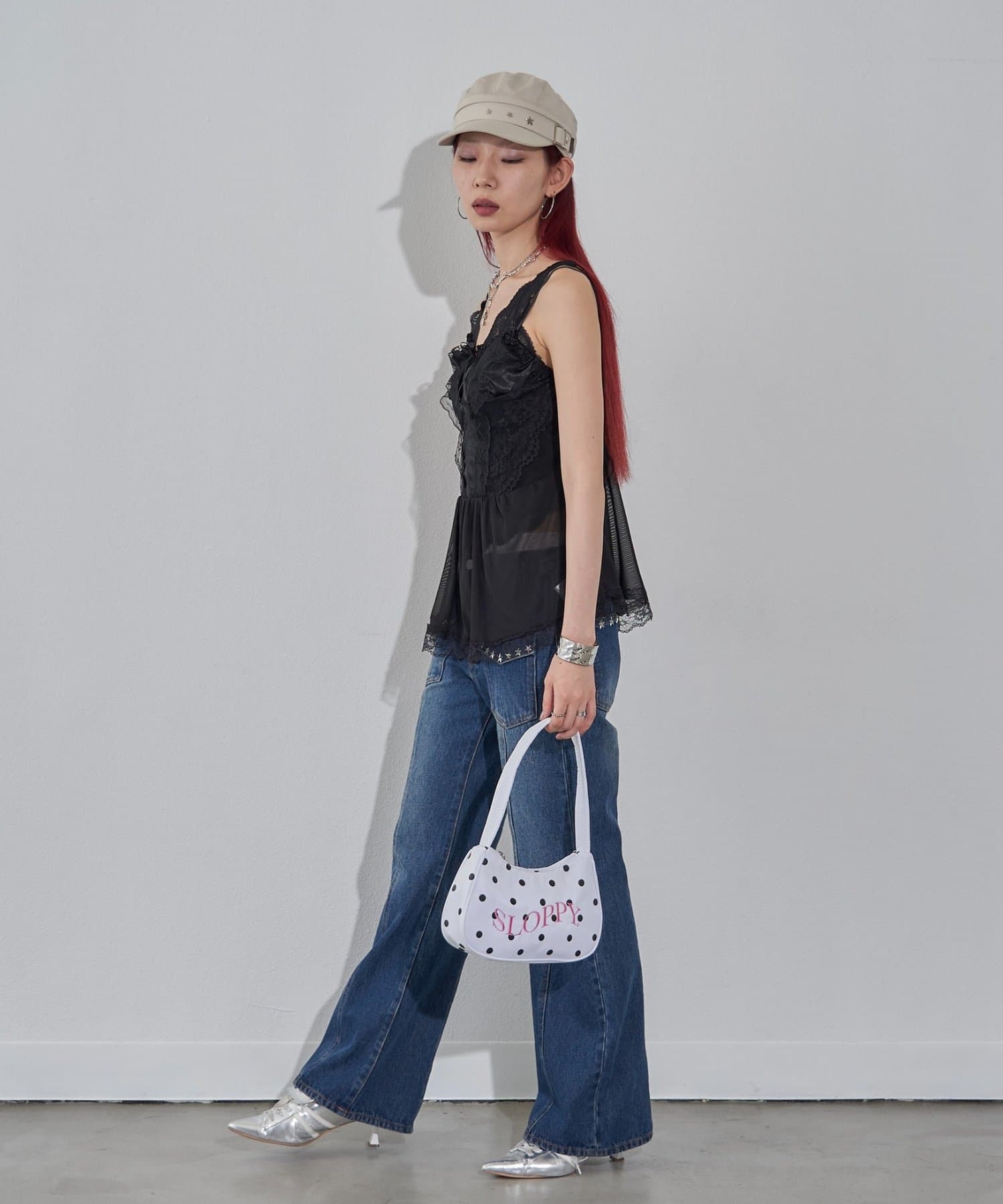 OUTLET(アウトレット) 【WHO'S WHO gallery】ランジェリーキャミチュニック
