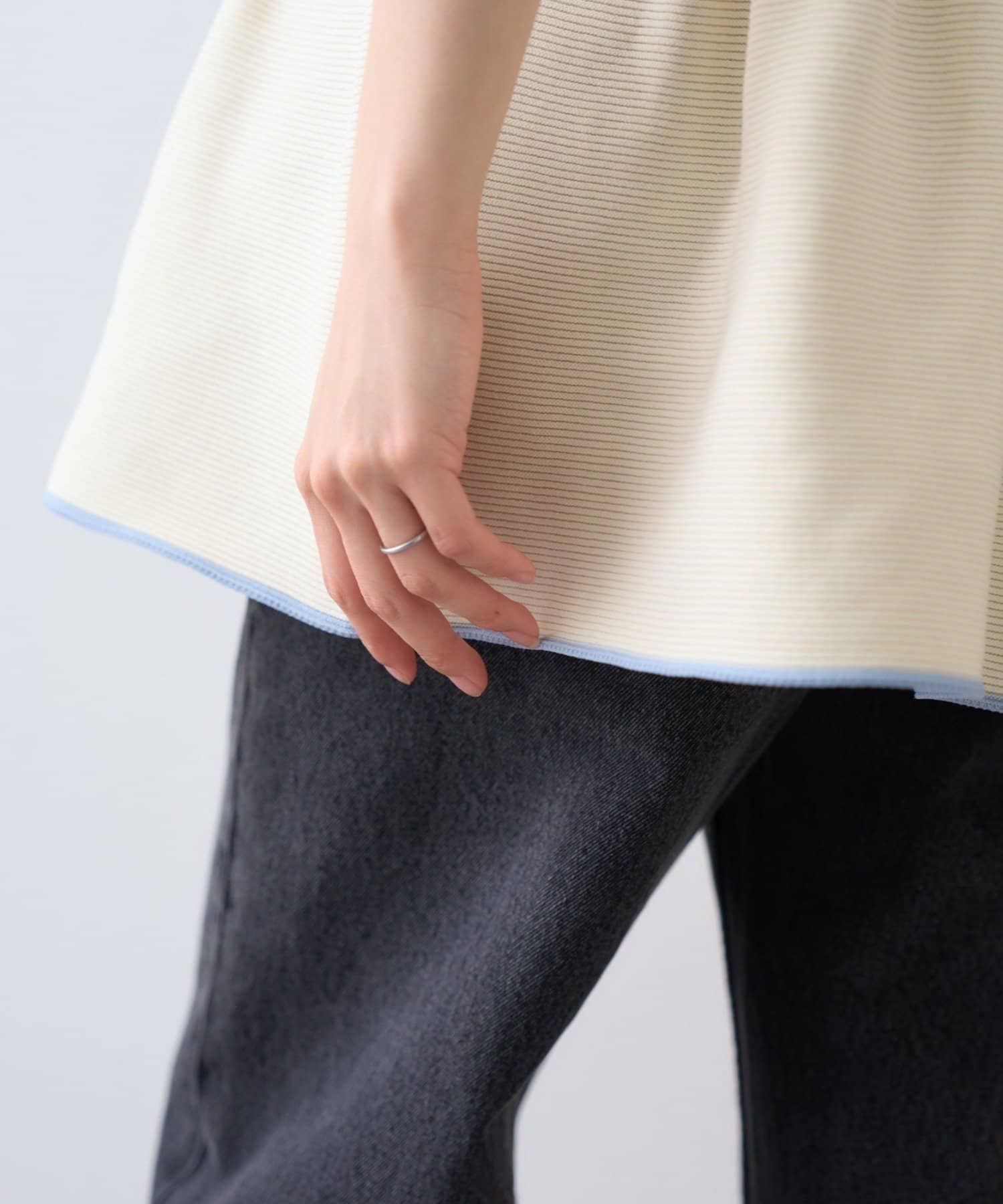 OUTLET(アウトレット) 【CIAOPANIC TYPY】スポンディッシュWZIPペプラム配色ニットベスト