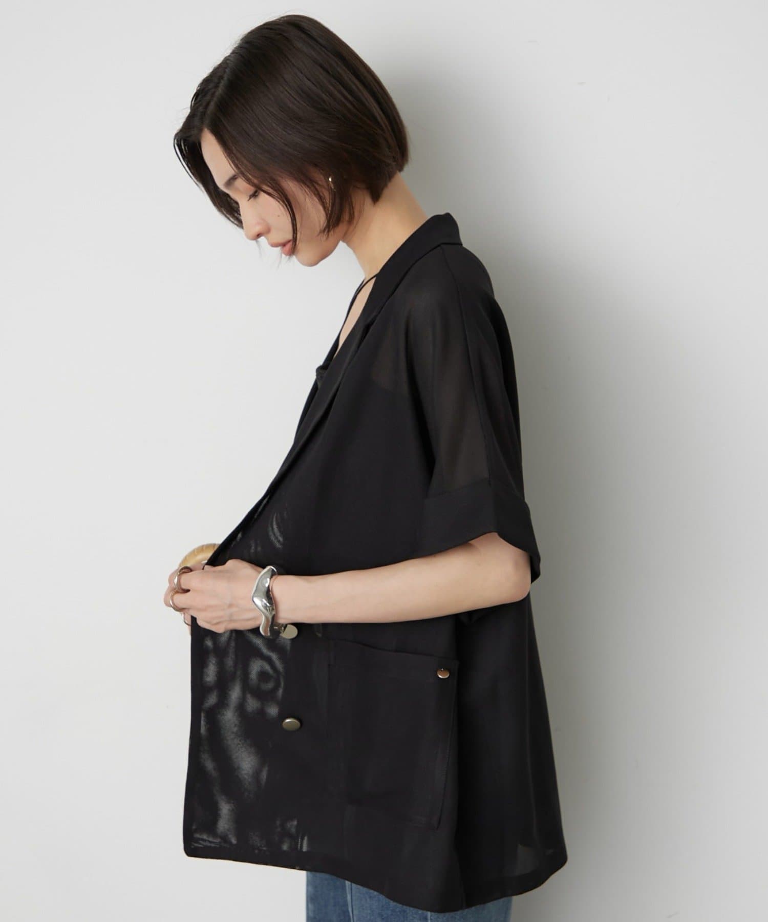 Remind me and forever(リマインドミーアンドフォーエバー) 【着る方が涼しい！？】シアータッチメッシュWテーラージャケット