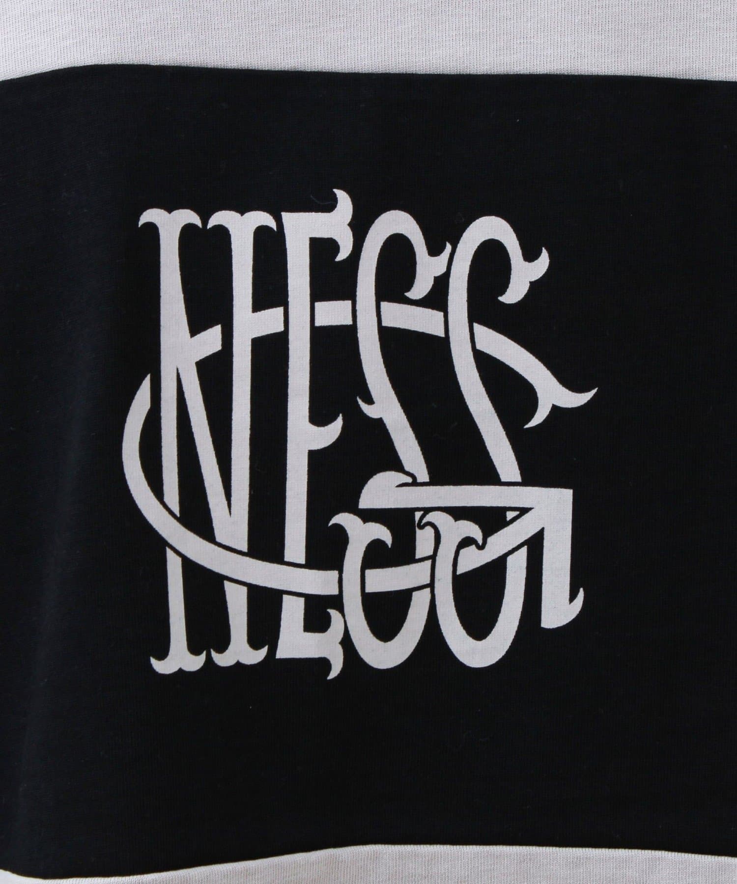 FREDY & GLOSTER(フレディ アンド グロスター) 【バックプリントが映える】切り替え GOODNESS オーバーストライプTシャツ